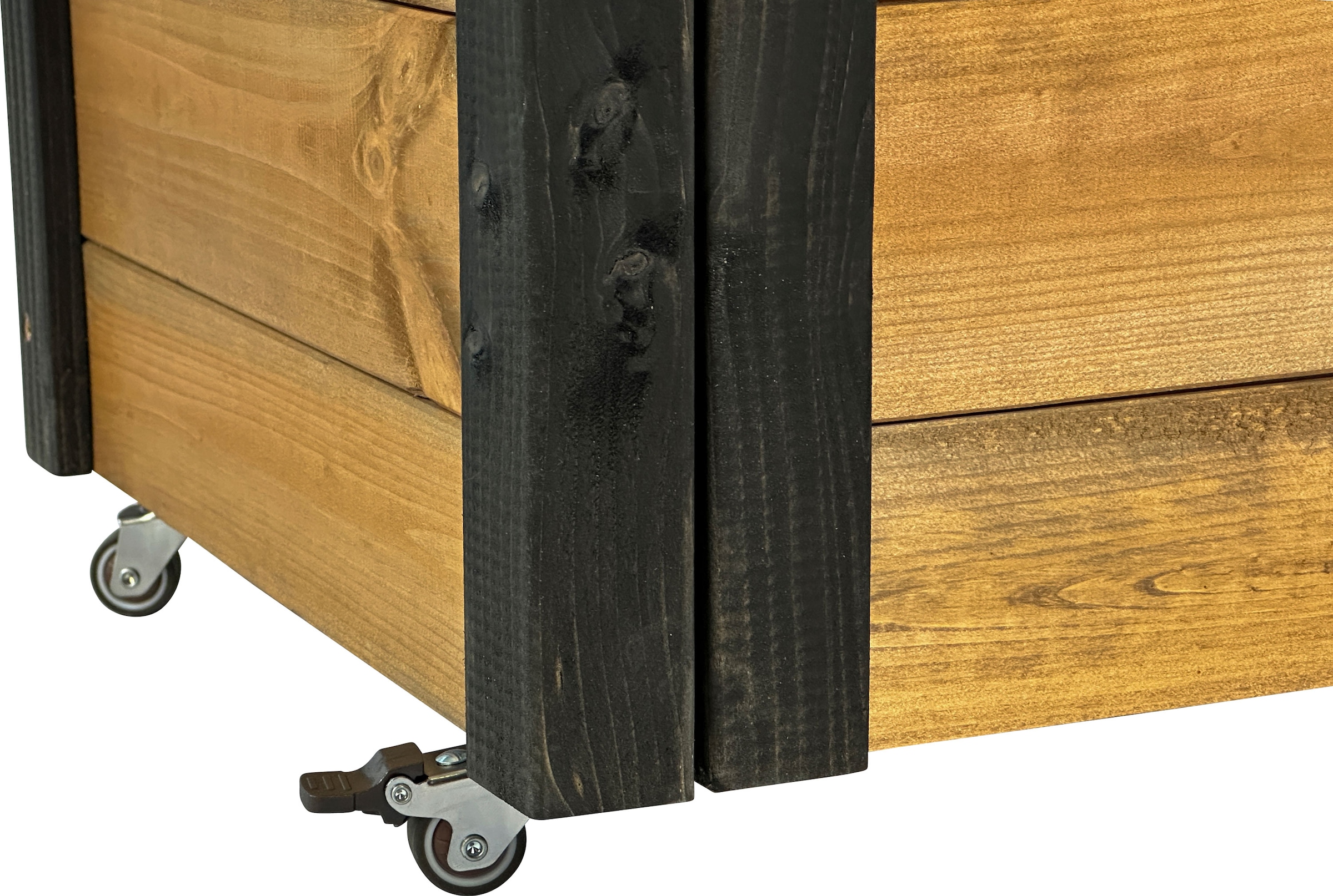 dobar green label Hochbeet »rollbar, mit Staufach, inkl. Schafswolle, Gr. L« Maße: ca. 60 x 40 x 80 cm bei einem Gewicht von ca. 15,40 kg