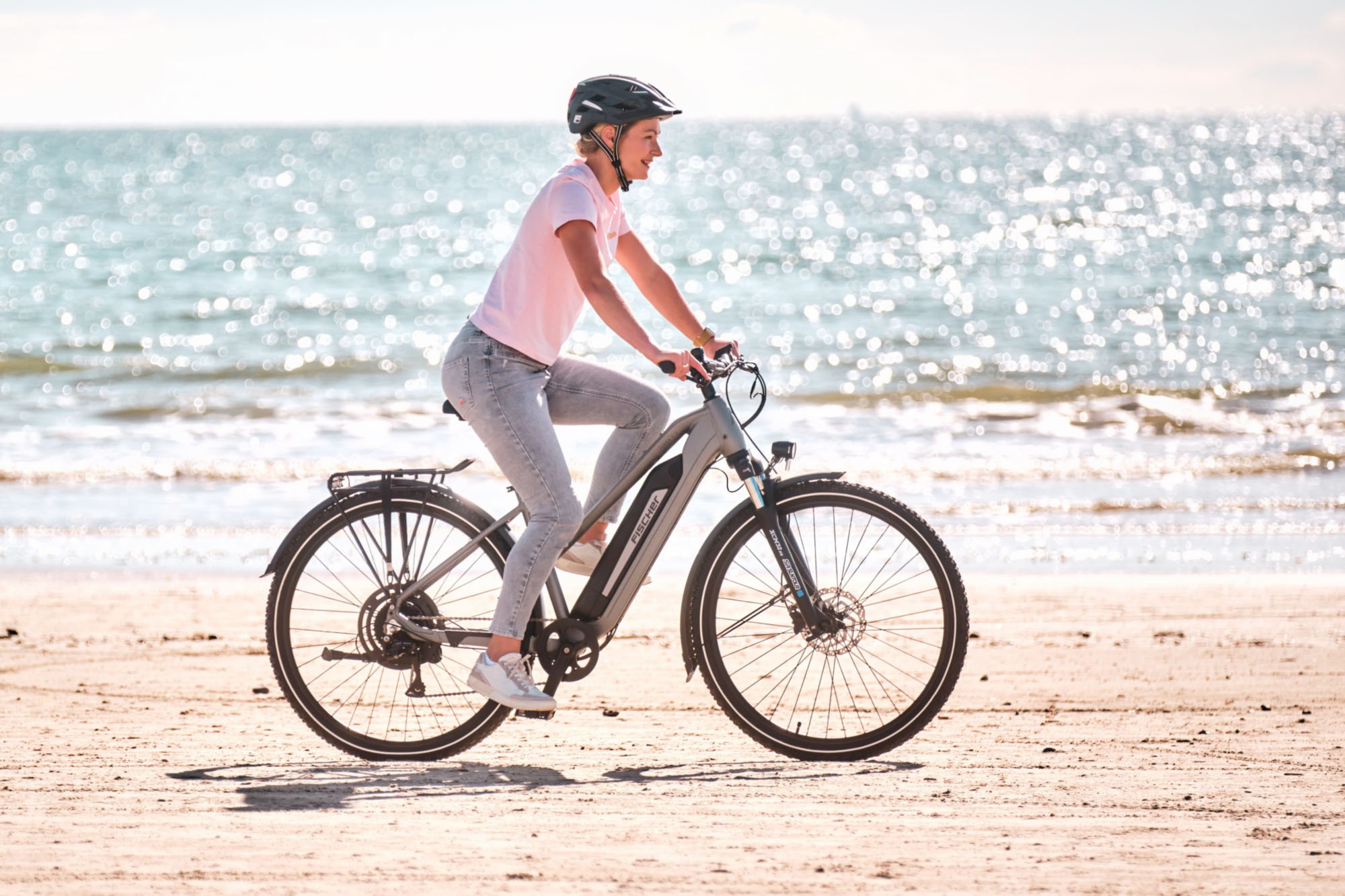 FISCHER Fahrrad »TERRA 2.2 688 55« 8 Gang Shimano ACERA Schaltwerk Heckmotor mit Akku-Ladegerät;mit Werkzeug, 