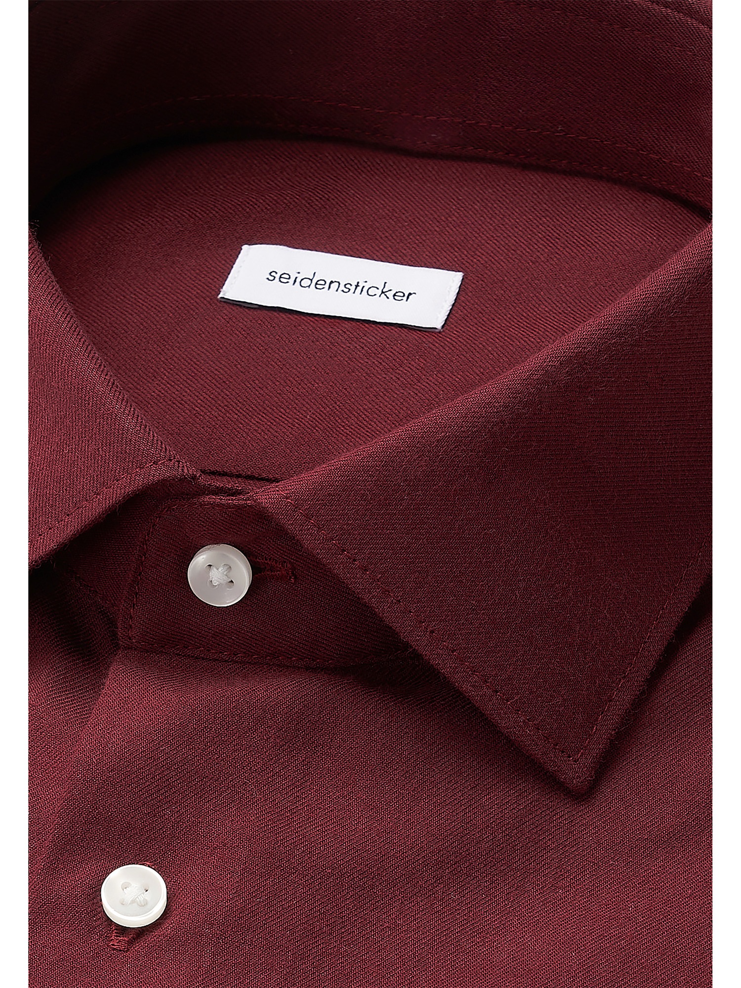 seidensticker Flanellhemd »Schwarze Rose«, Slim 1/1 Kentkragen Uni