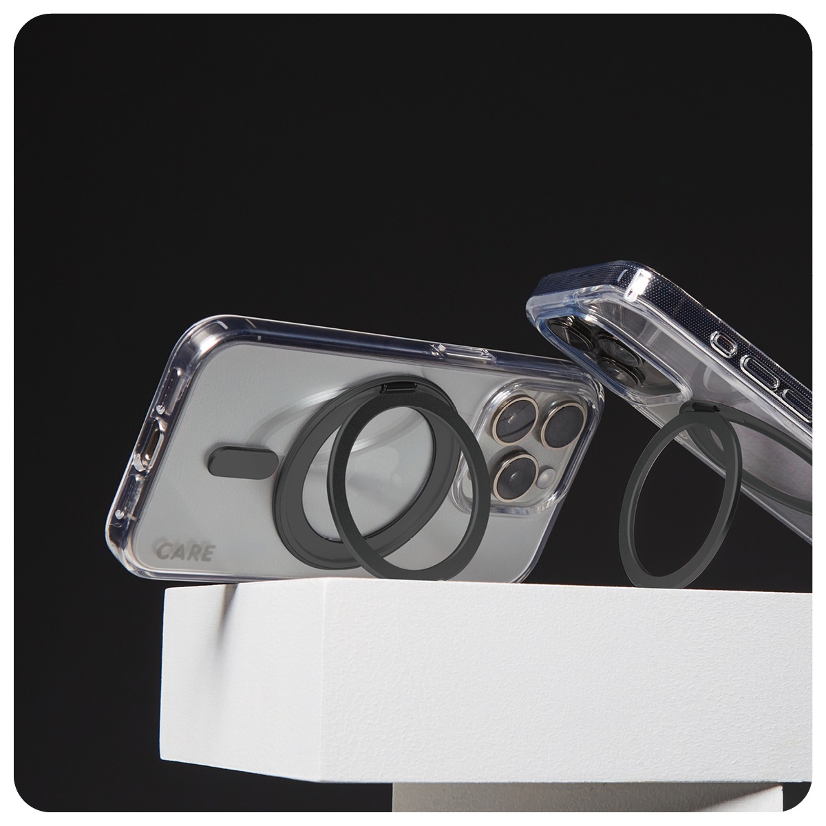 CARE by PanzerGlass Handyhülle »Kickstand Case für Apple iPhone 16 Pro Max«, Backcover, Schutzhülle, Handyschutzhülle, Case, Schutzcase, stoßfest