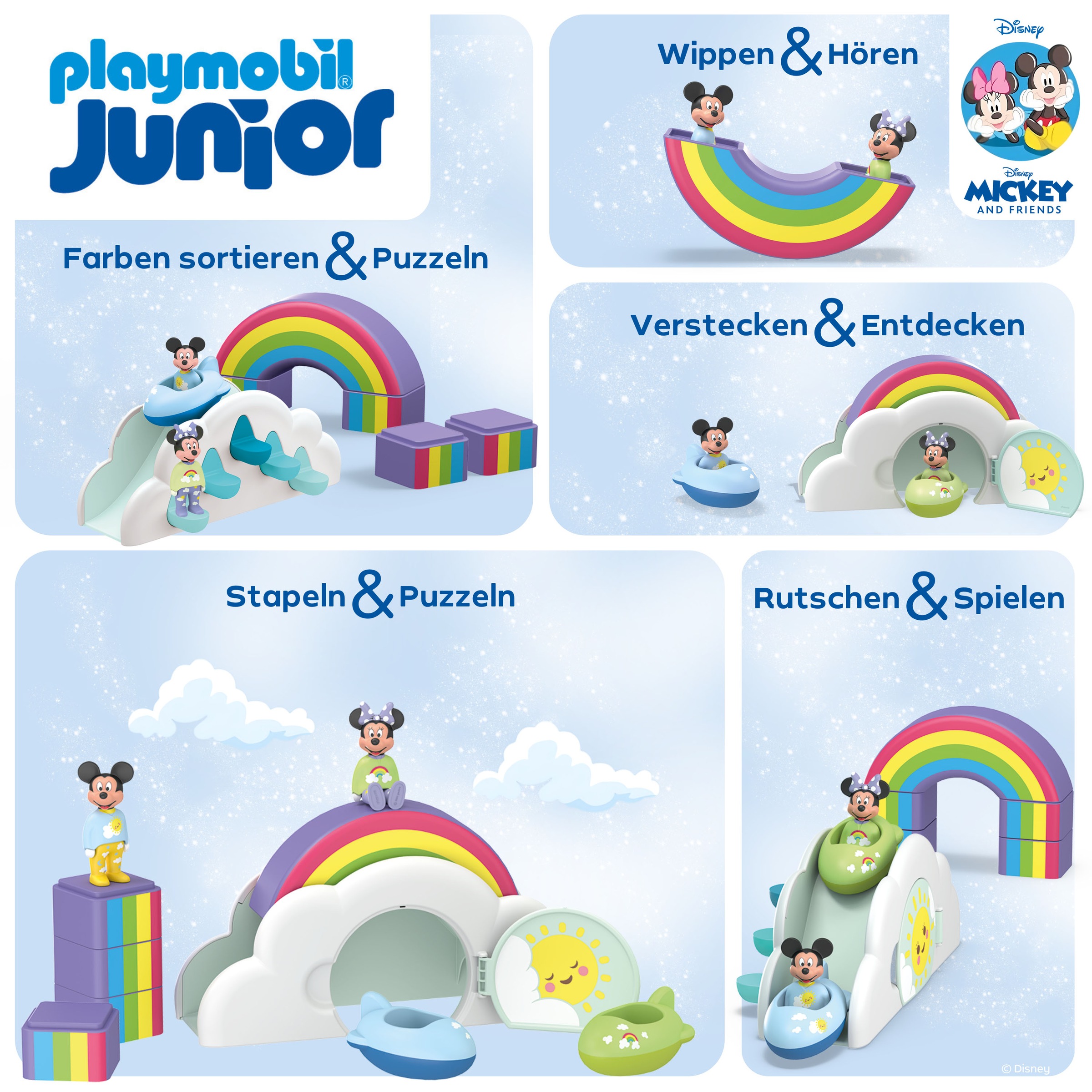 Playmobil® Konstruktions-Spielset »Mickys & Minnies Wolkenflug (71697), JUNIOR & Disney«, (7 St.), Made in Europe