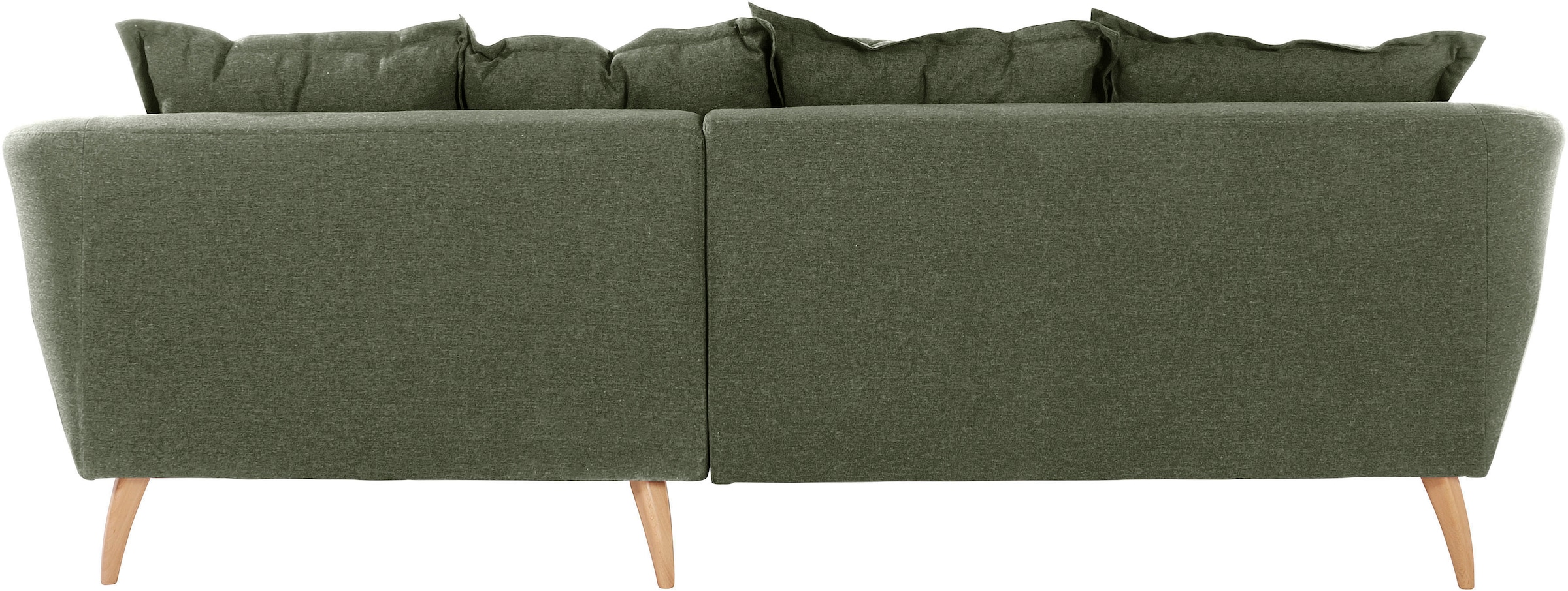 Home affaire Ecksofa »Baggio formschöne Polsterecke, bequem, Breite 277cm, L-Form« Zierkissen inklusive