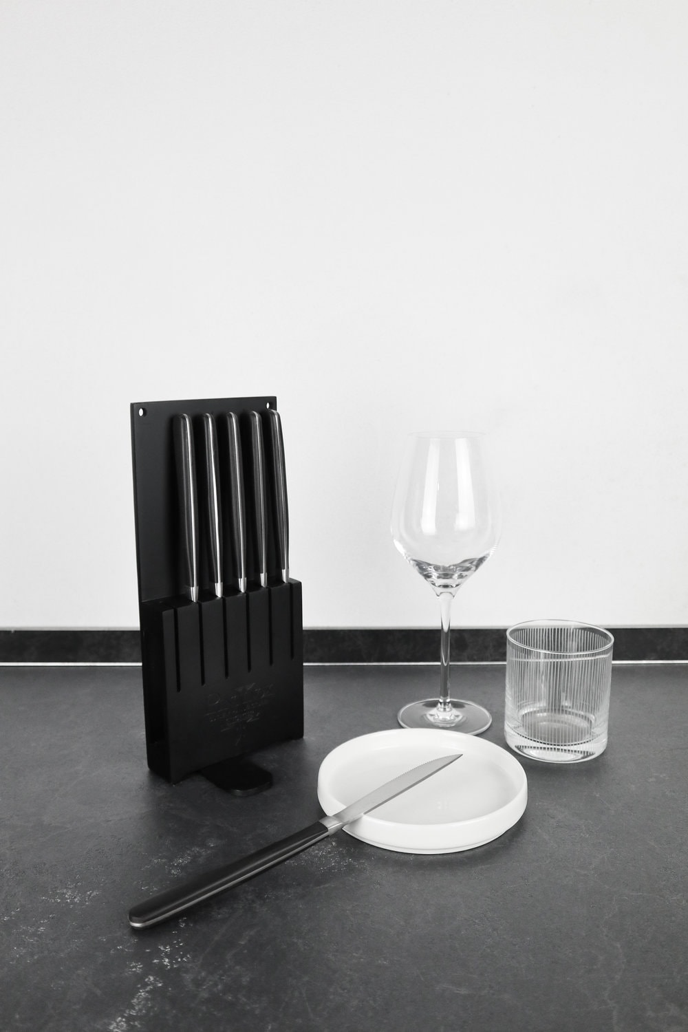 PINTINOX Steakmesser »KOBE mit Sägeschliff, im 6er Set mit Halter«