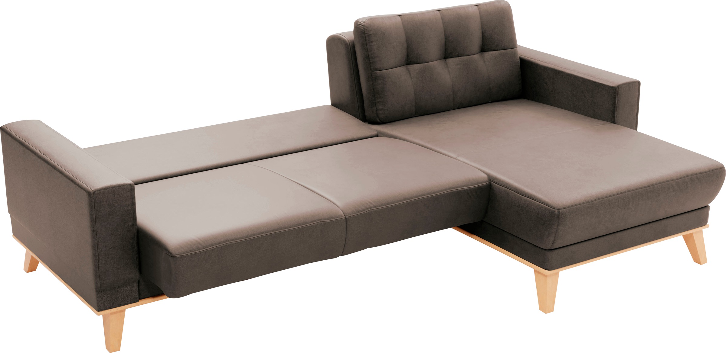sit&more Ecksofa »Lavida L-Form«, wahlweise mit Kippfunktion und Bettkasten