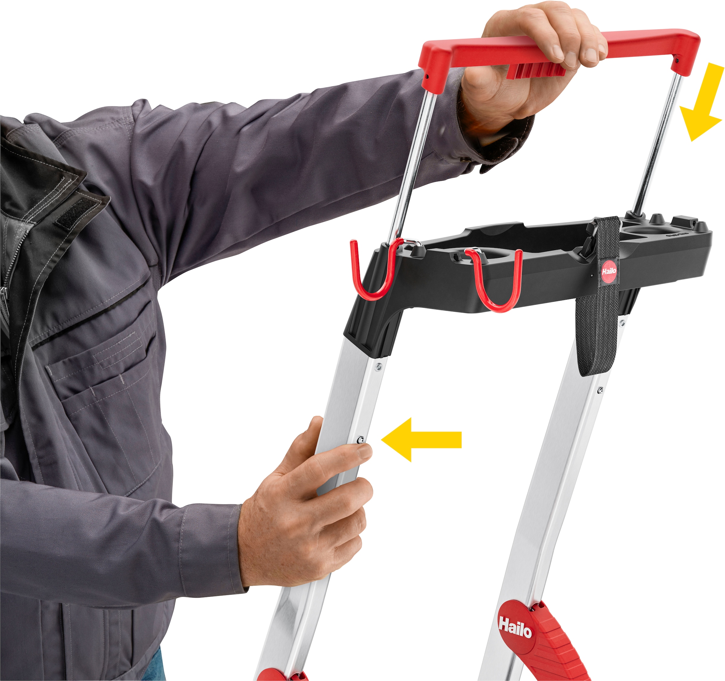 Hailo Stehleiter »L100 TopLine« Alu-Sicherheits-Stehleiter  7 Stufen