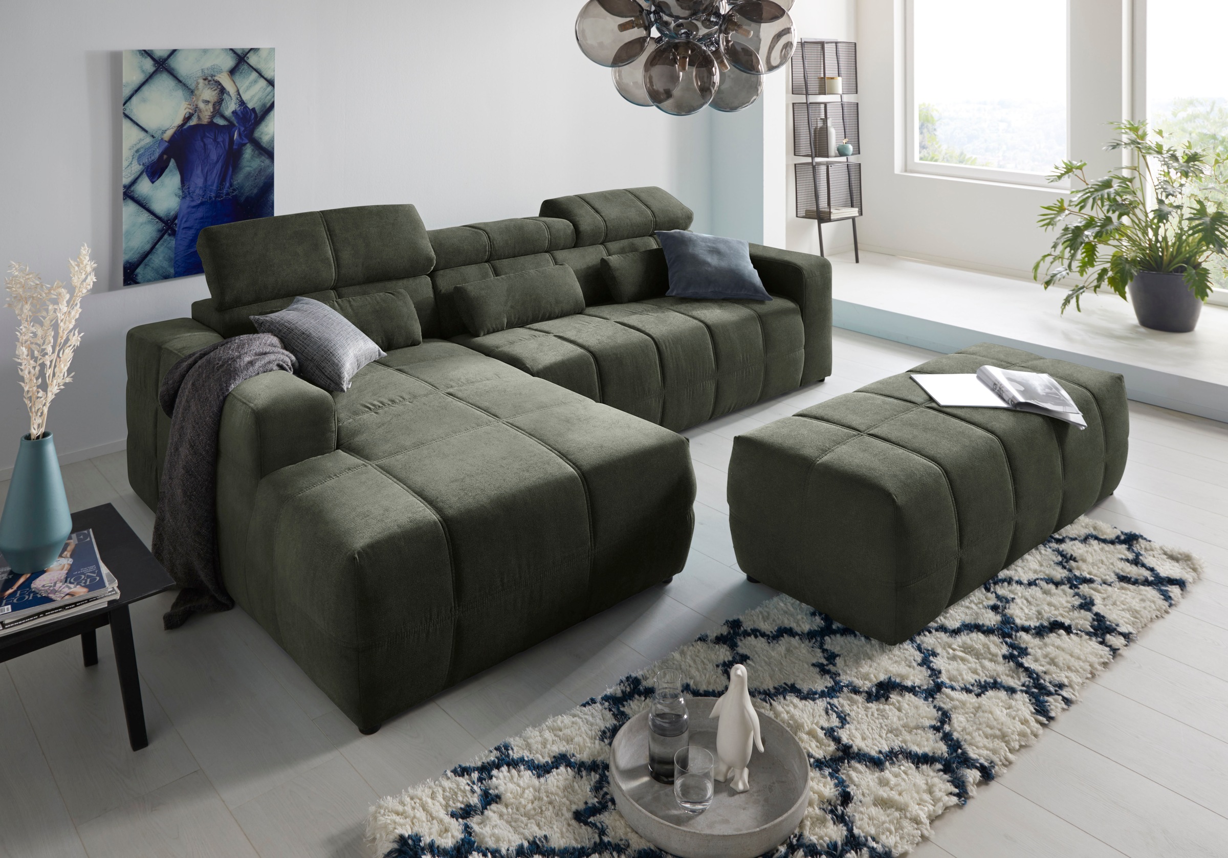 DOMO collection Ecksofa »Brandon große Ausführung B/T/H: 289/177/80 cm, auc günstig online kaufen