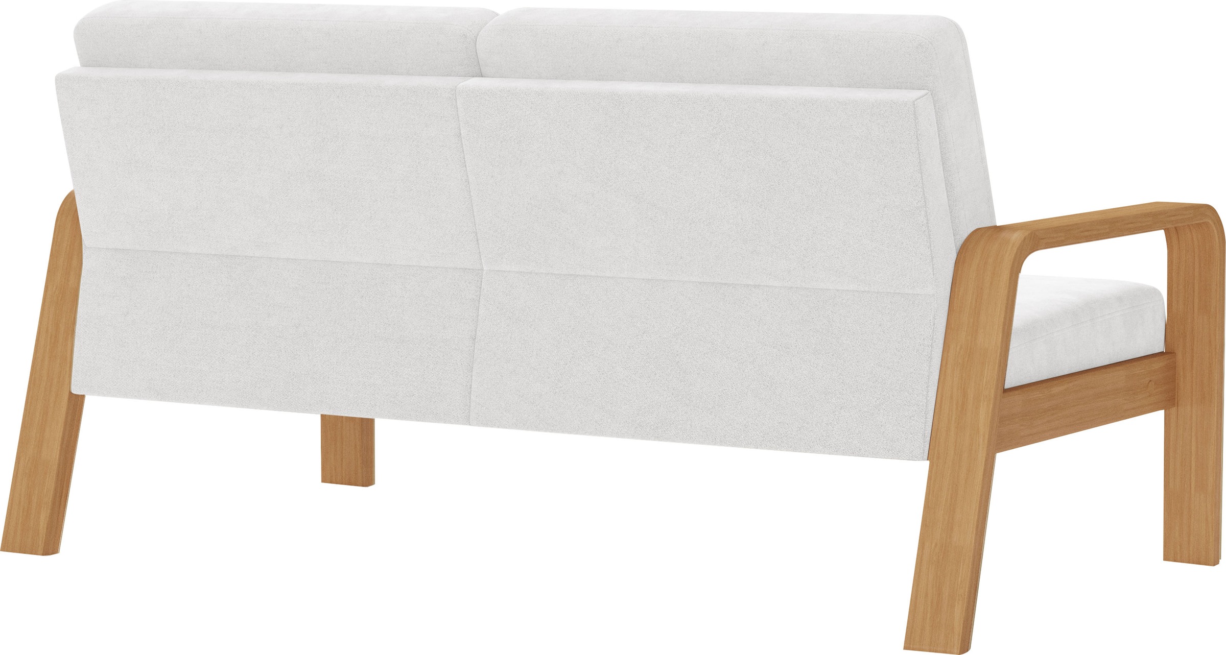 sit&more 2,5-Sitzer »Kolding«, Armlehnen aus eichefarbigem Buchenholz, verschiedene Bezüge und Farben