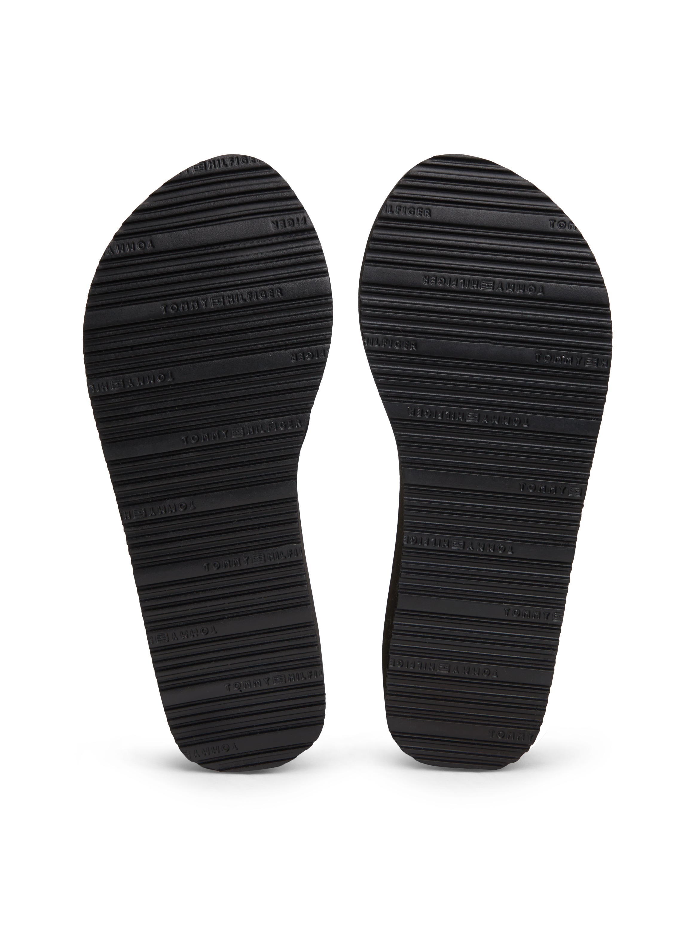 Tommy Hilfiger Zehentrenner »TH WEDGE SUMMER SANDAL MONO«  Keilabsatz, Plateau, Dianette mit TH-Logoprint