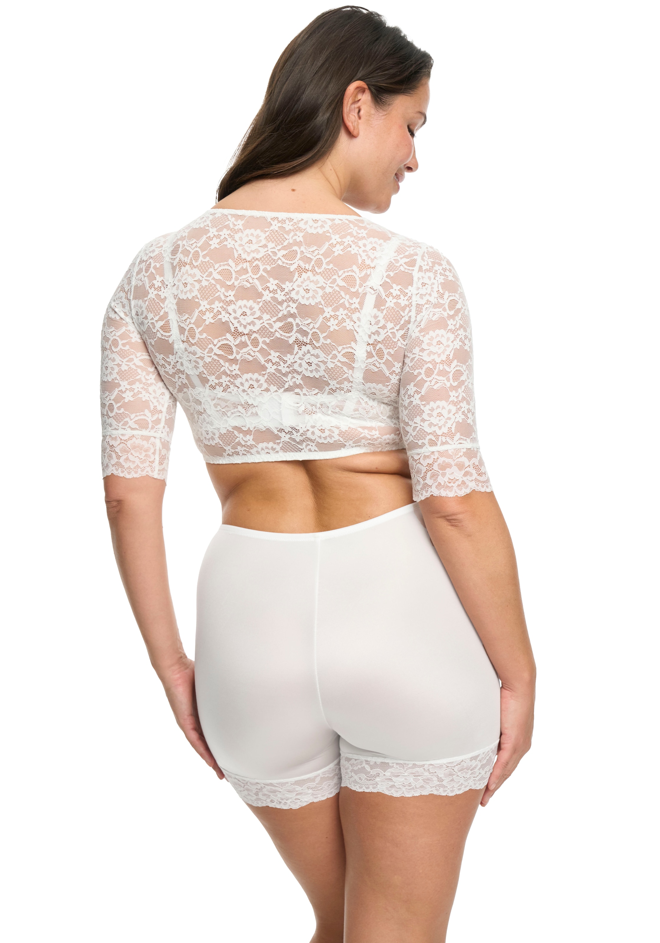 Susa Blusentop, mit floraler Spitze
