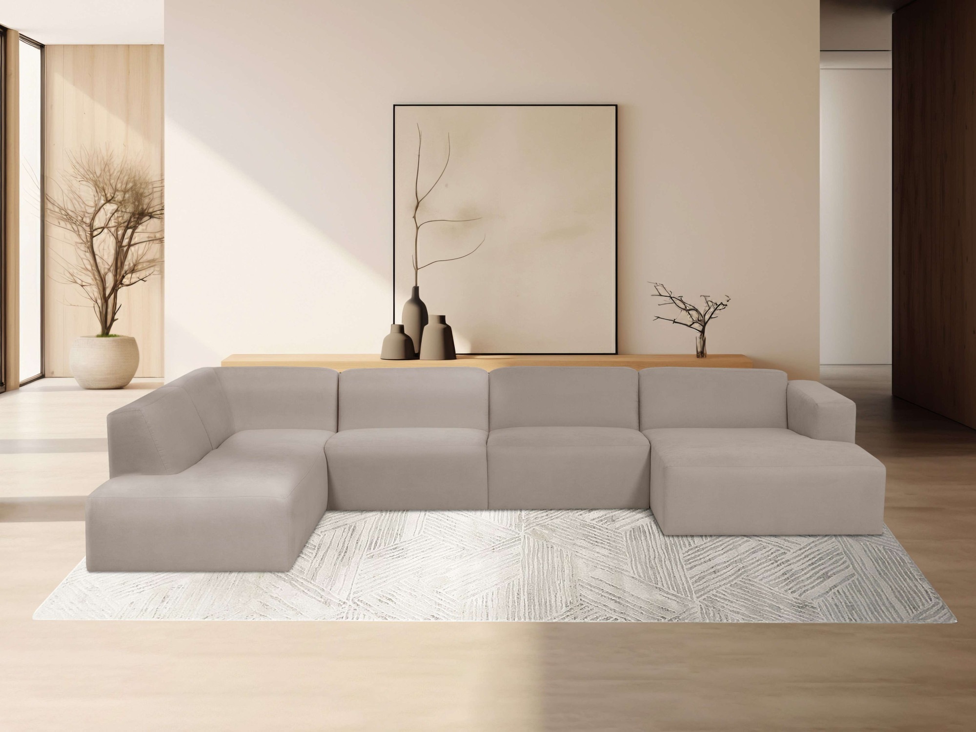 OTTO home Wohnlandschaft »Kelani« mit dekorativer Knopfsteppung an den Arml günstig online kaufen