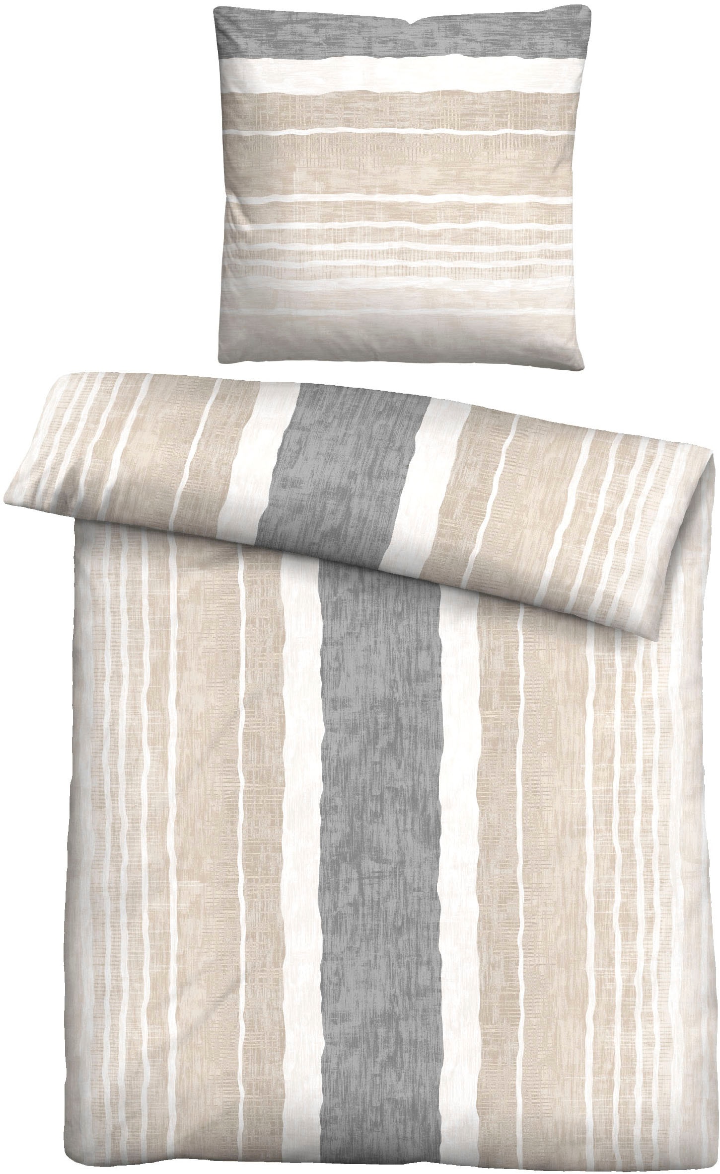 Castell - Markenbettwäsche Bettwäsche »0350350«, Poly-Cotton, wohlig warm, pflegeleicht, atmungsaktiv, Reißverschluss