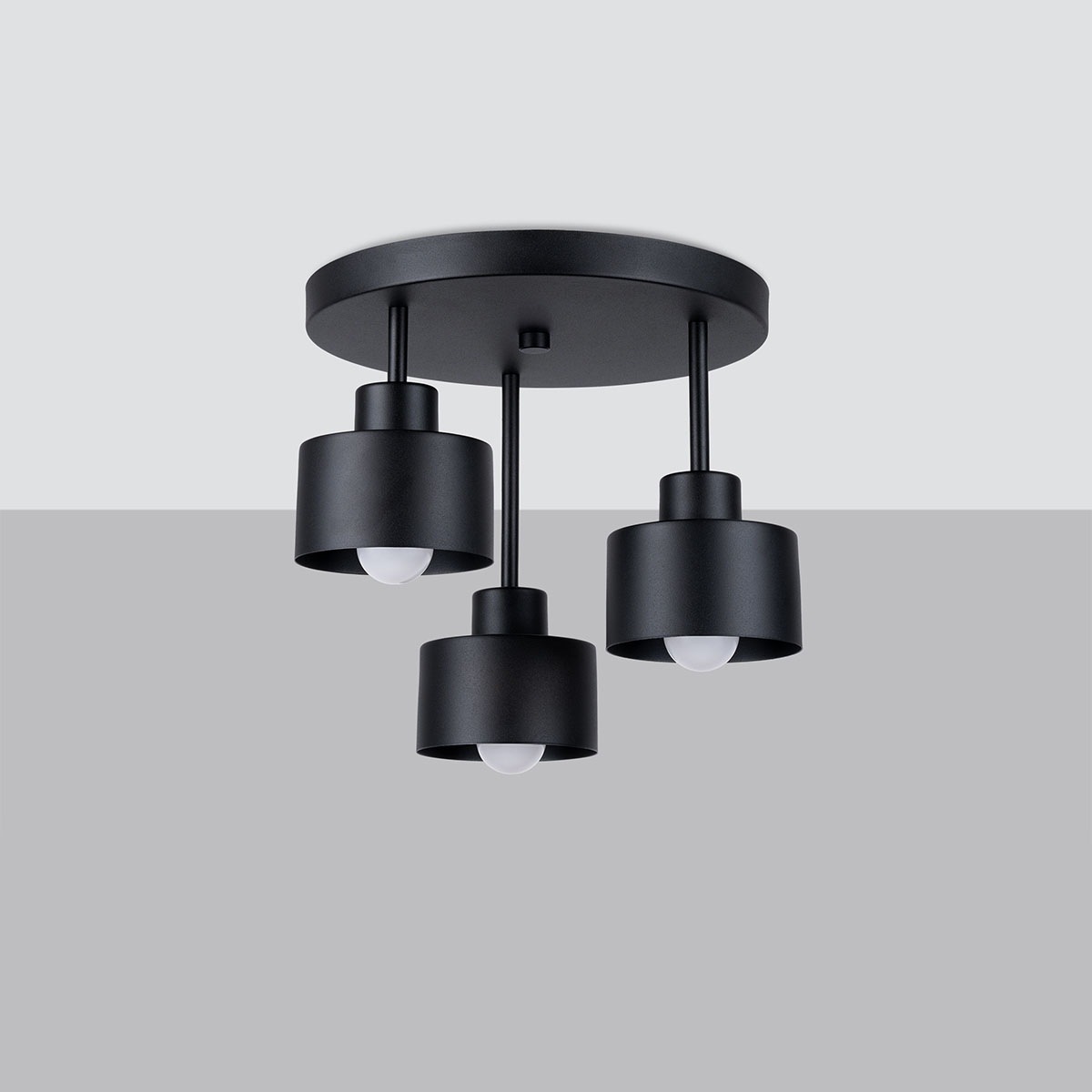 SOLLUX lighting Deckenleuchte »SAVAR«, 3 flammig, Leuchtmittel E27   ohne L günstig online kaufen