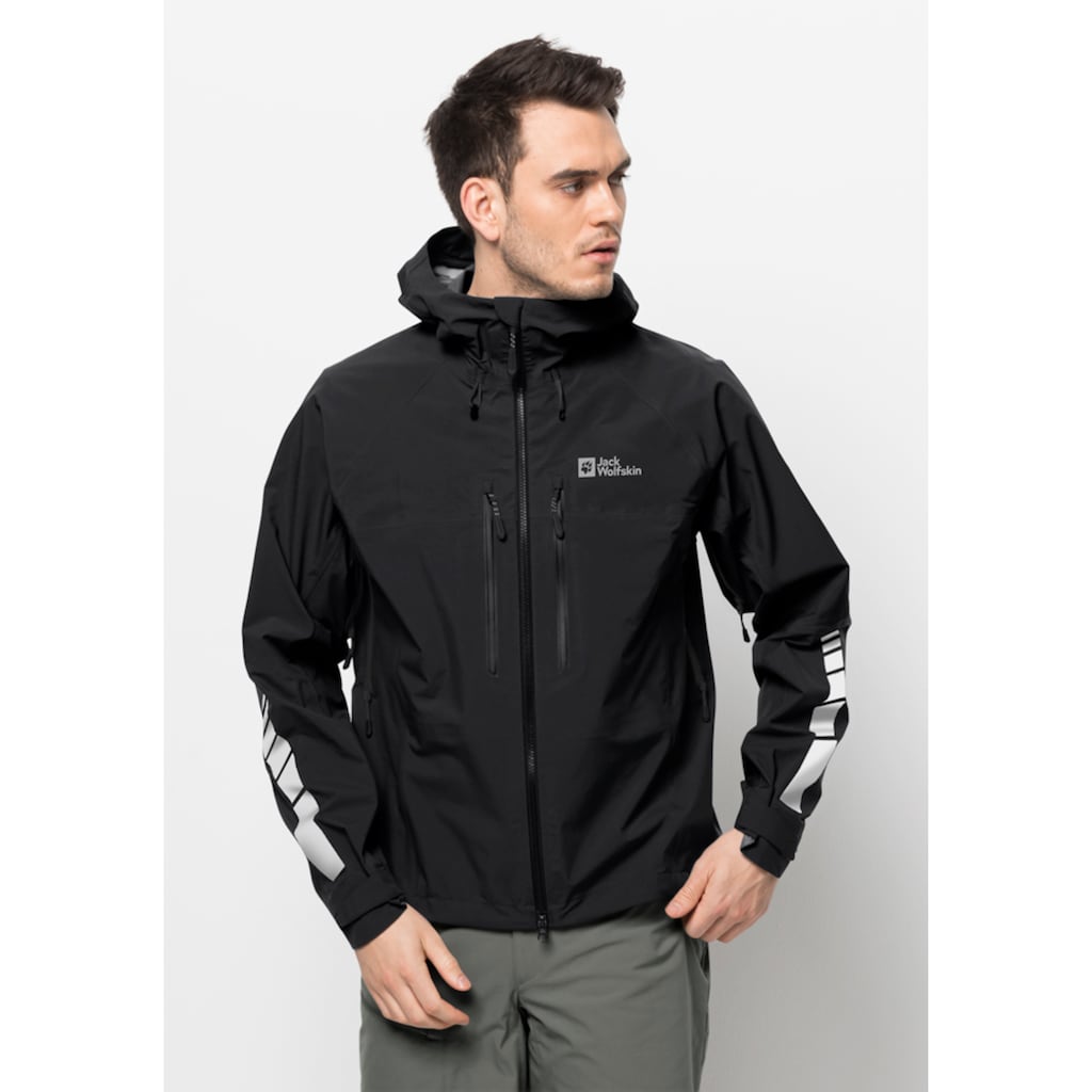 Jack Wolfskin Fahrradjacke »MOROBBIA 3L JKT M«, mit Kapuze