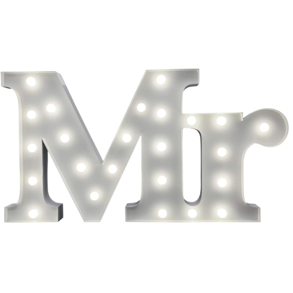 MARQUEE LIGHTS LED Dekolicht »Mr«, 24 flammig-flammig