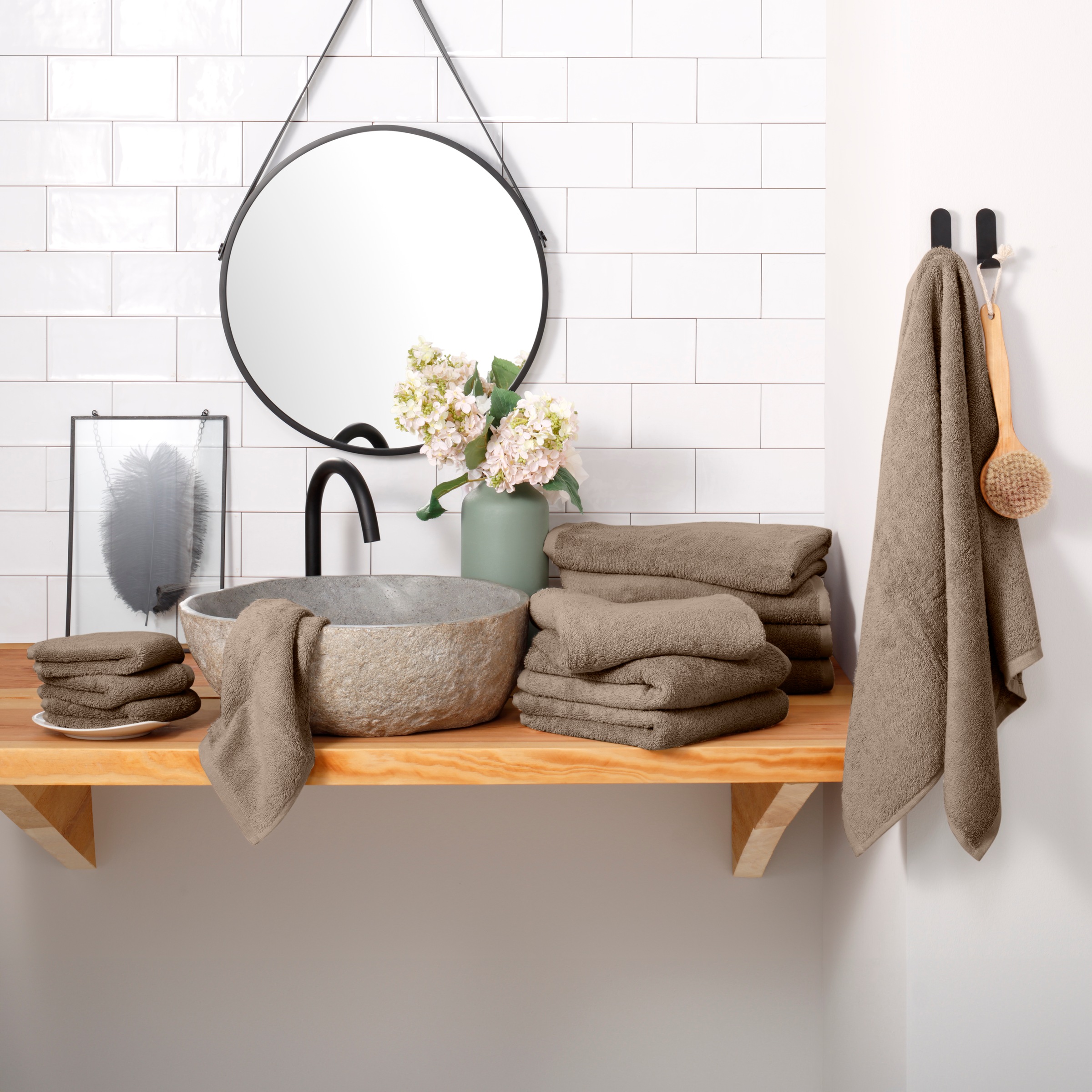 my home Handtuch Set »Merida, Duschtücher, Handtücher, Gästetücher«, 10 tlg günstig online kaufen