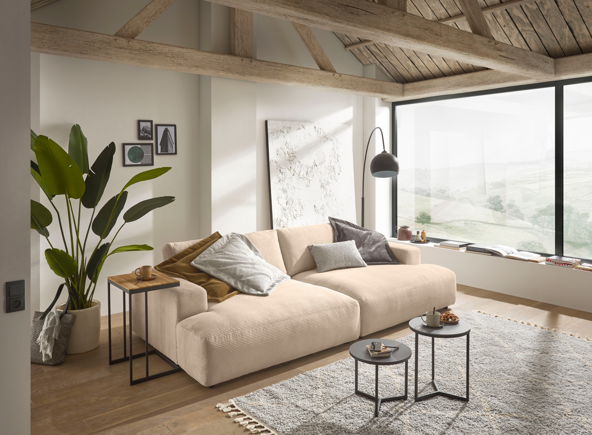 Musterring Loungesofa »Lucia«, Cord-Bezug, Breite 292 cm