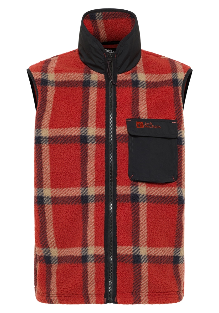 Jack Wolfskin Fleeceweste »FELSLICHT CHECK VEST M«