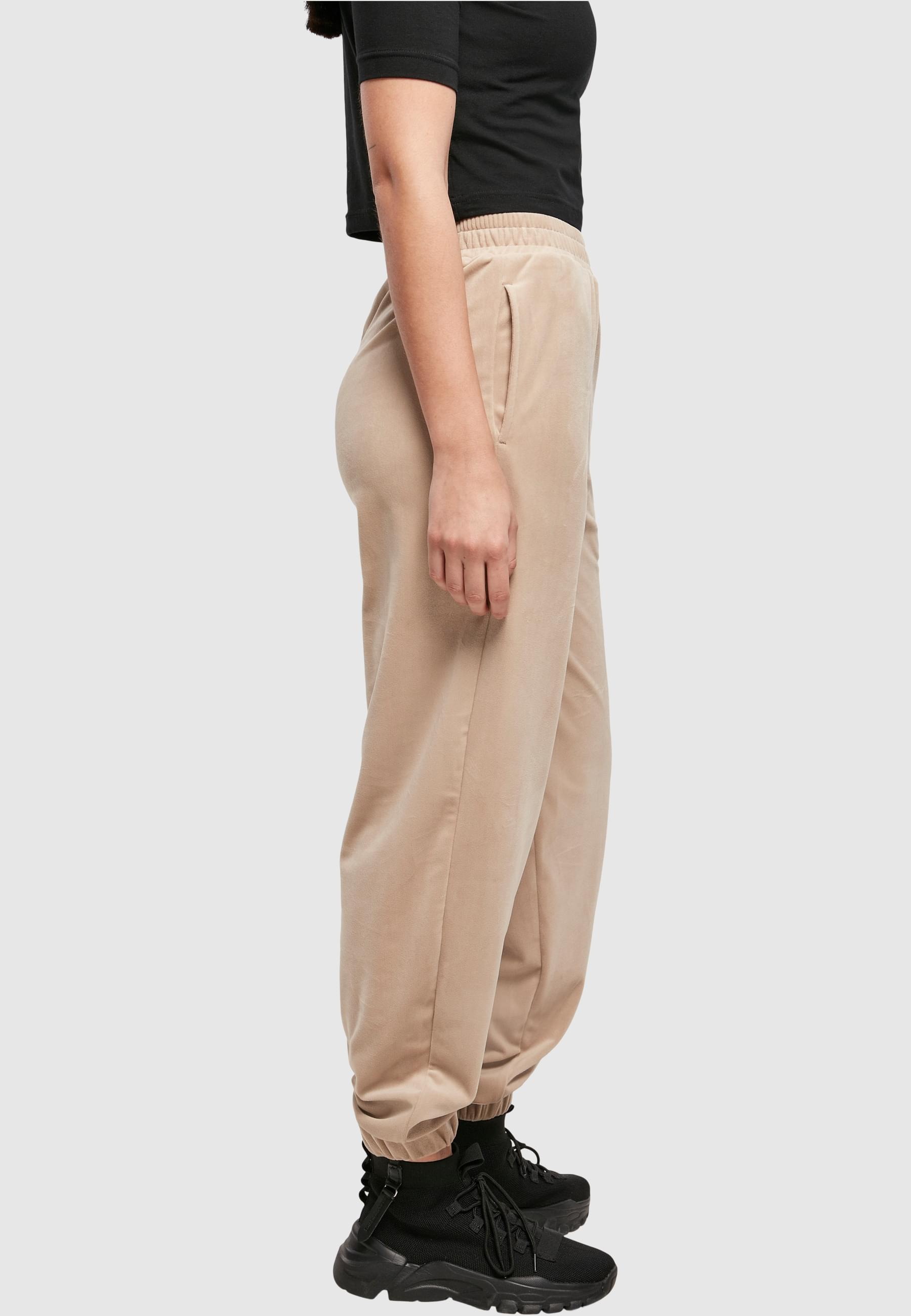 URBAN CLASSICS Jogginghose »Urban Classics Damen Ladies High Waist Ballon Velvet Sweat Pants«