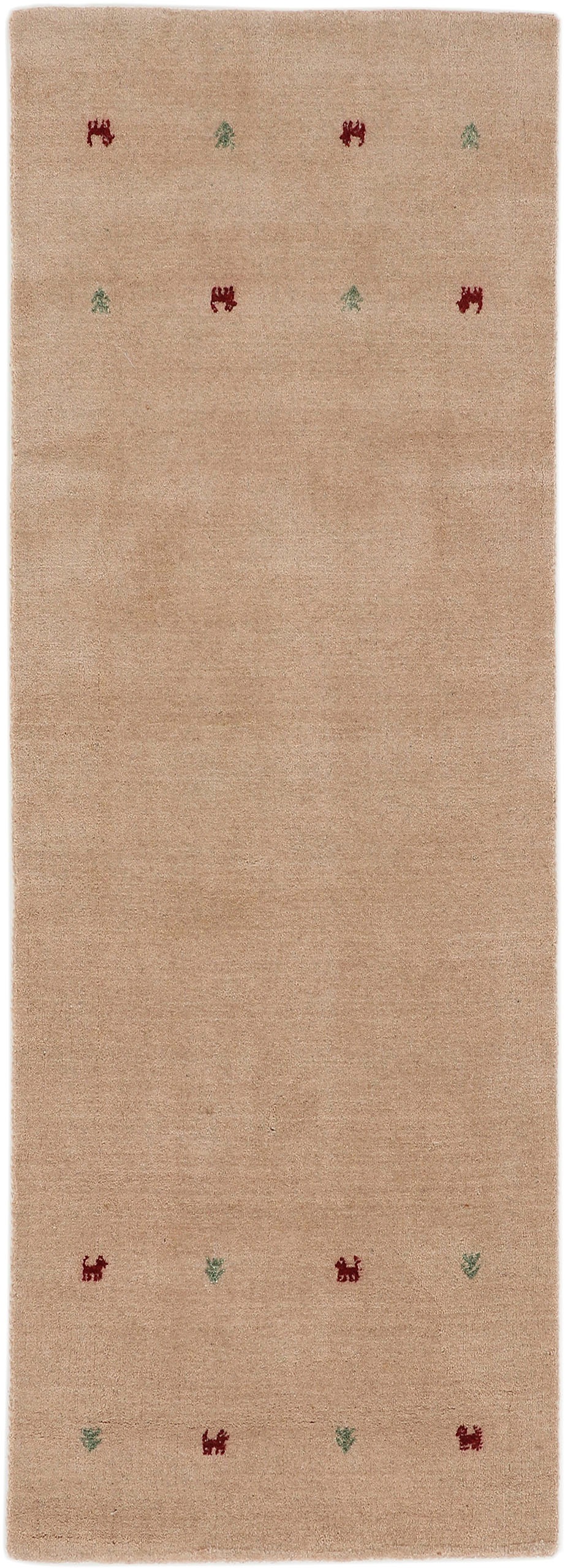 carpetfine Wollteppich »Gabbeh Uni, auch als Läufer erhältlich«, rechteckig günstig online kaufen