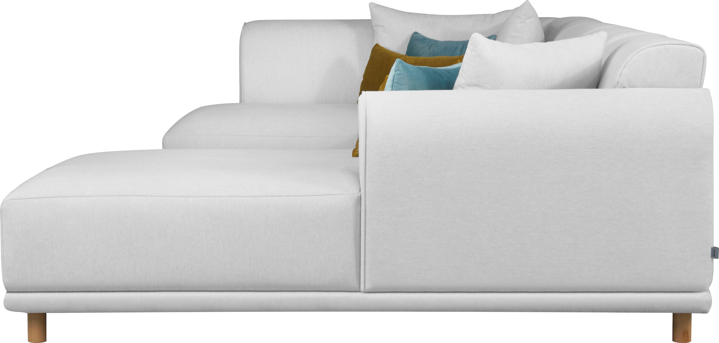 andas Wohnlandschaft »Maroon U-Form«, in skandinavischem Design, mit losen Kissen