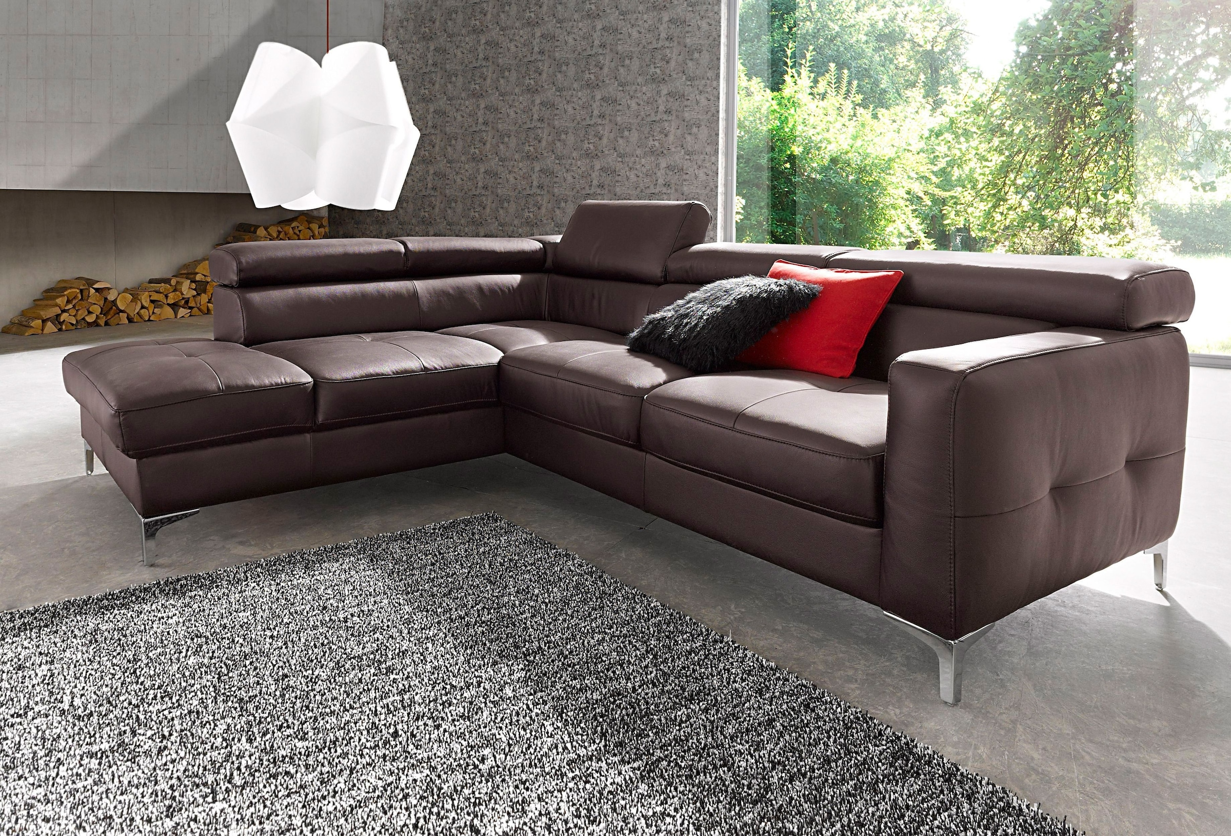 COTTA Polstergarnitur »Sammy L-Form«, (Set), Set bestehend aus: Ecksofa mit günstig online kaufen