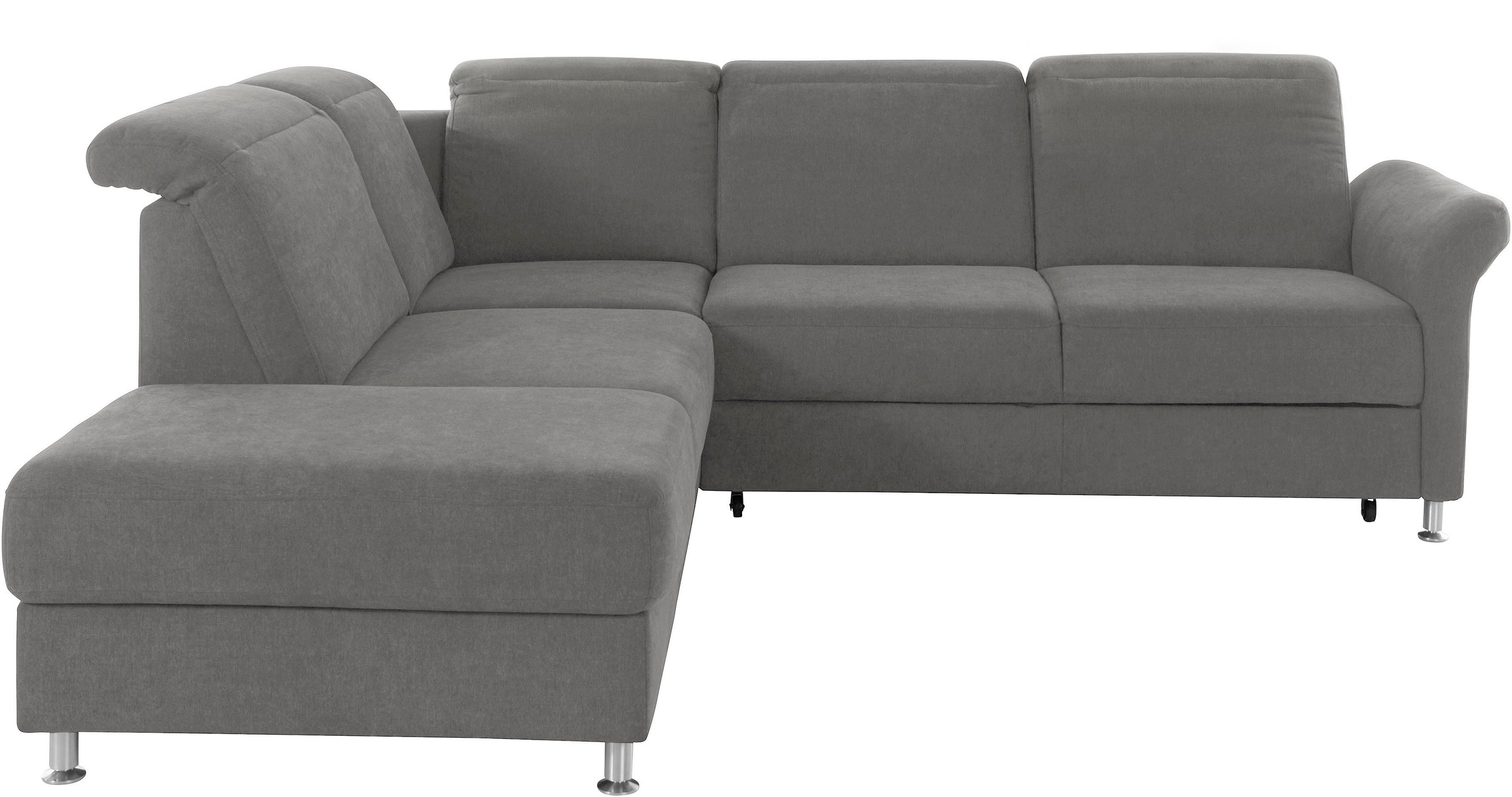 sit&more Ecksofa »Darwin L-Form«, inklusive Federkern, wahlweise mit Kopfteilverstellung, Bettfunktion