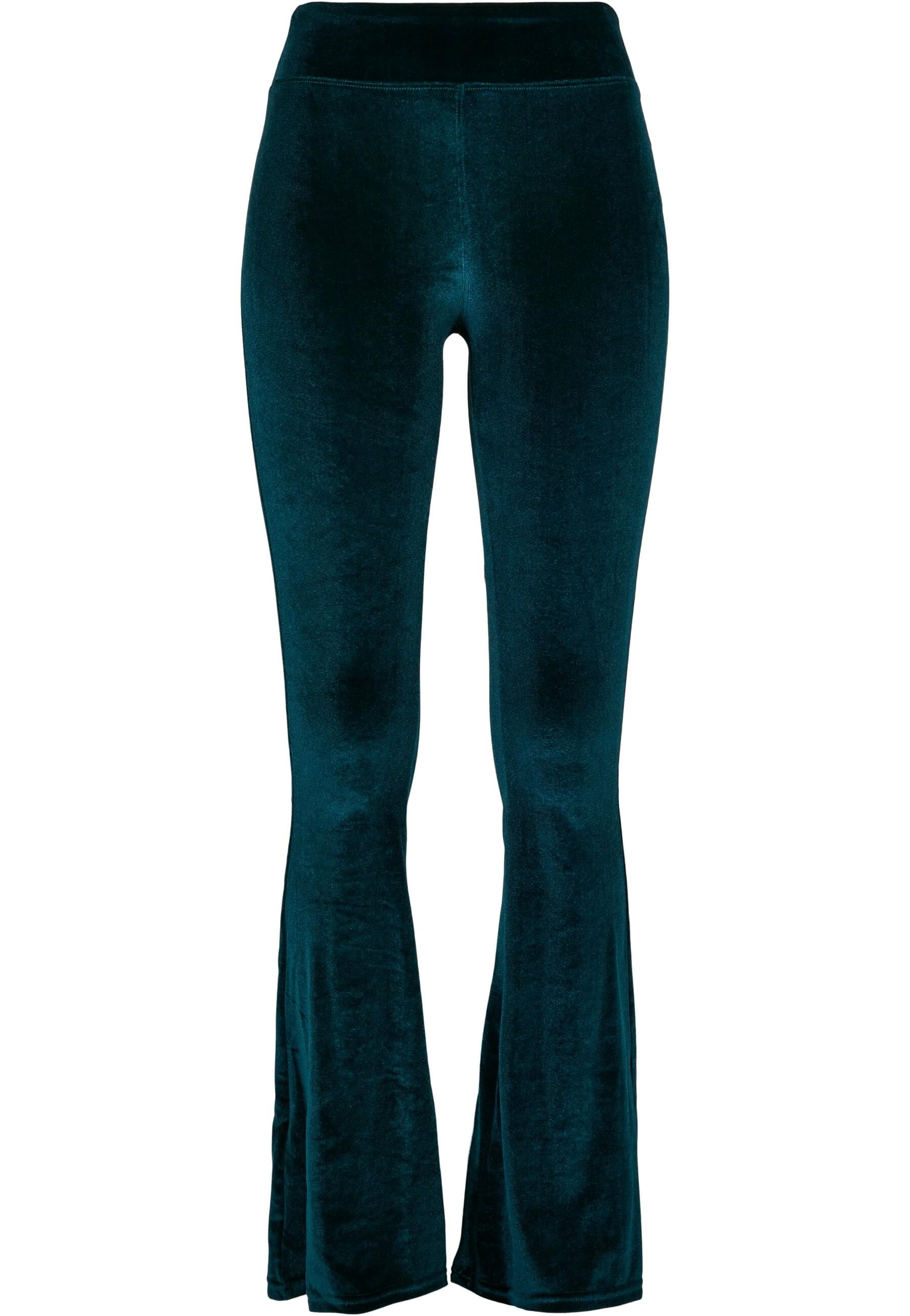 URBAN CLASSICS Leggings »Urban Classics Damen Ladies High Waist Velvet Boot Cut Leggings«