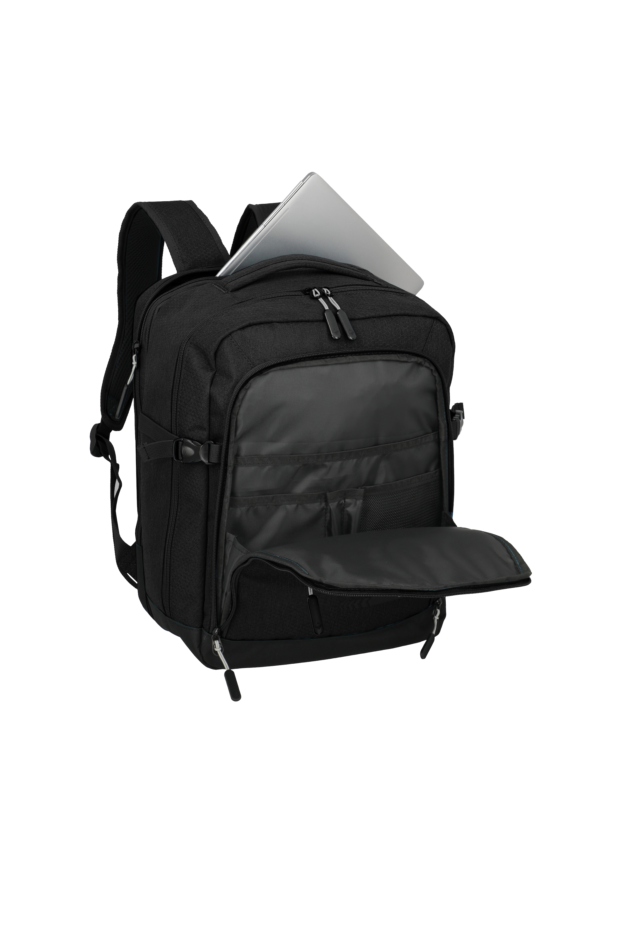 travelite Reiserucksack »KICK OFF Cabin Rucksack« Unisex Rucksack, Handgepäckgröße, Laptopfach und große Öffnung