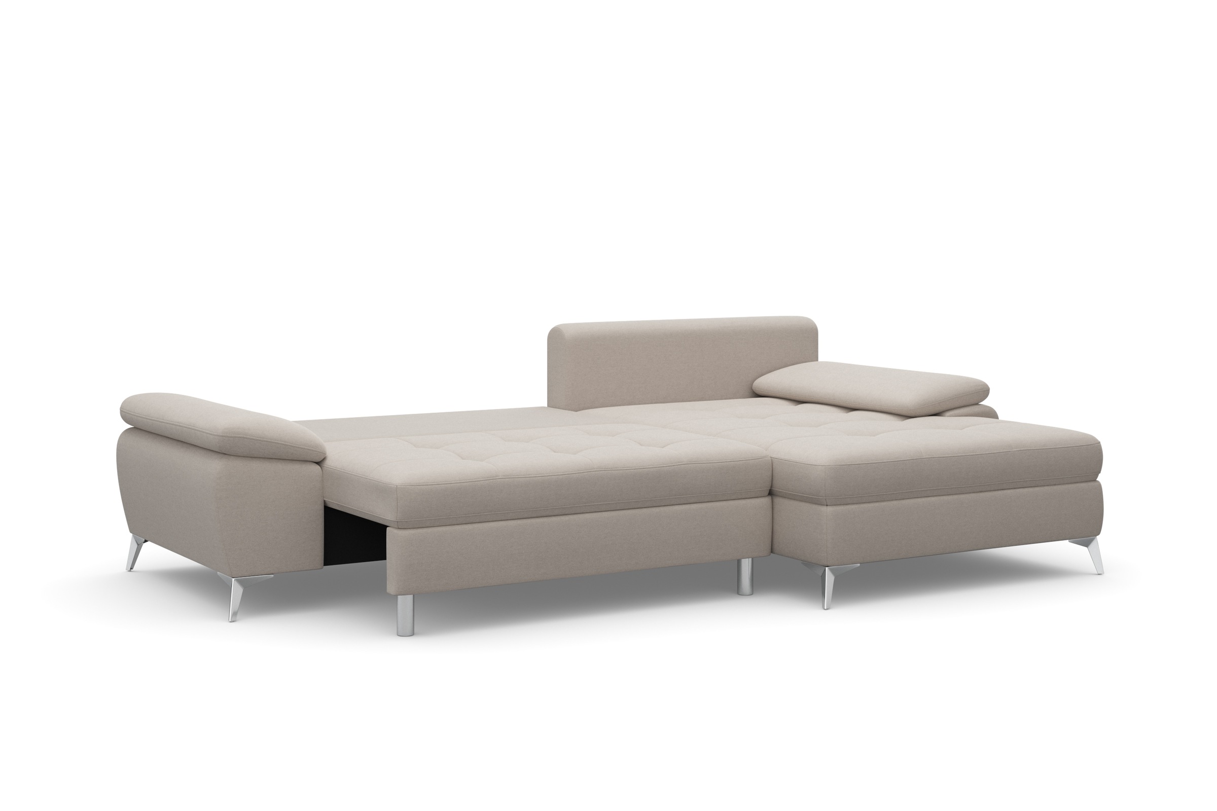 sit&more Ecksofa »Latigo L-Form«, mit Recamiere, wahlweise mit Bettfunktion und Bettkasten