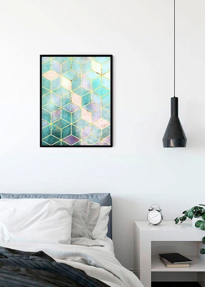 Komar Bild »Mosaik Verde«, Abstrakt, (1 St.), Wandbild zur Dekoration - ohne Rahmen