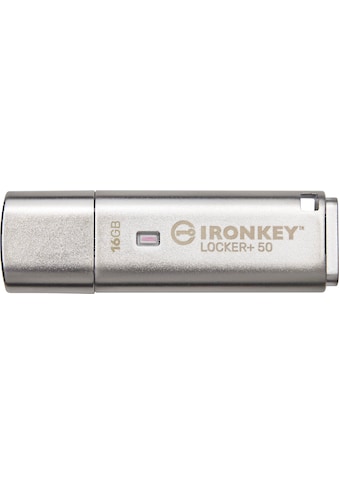 USB-Stick »IRONKEY LOCKER+ 50 16GB«, (USB 3.2 Lesegeschwindigkeit 145 MB/s)