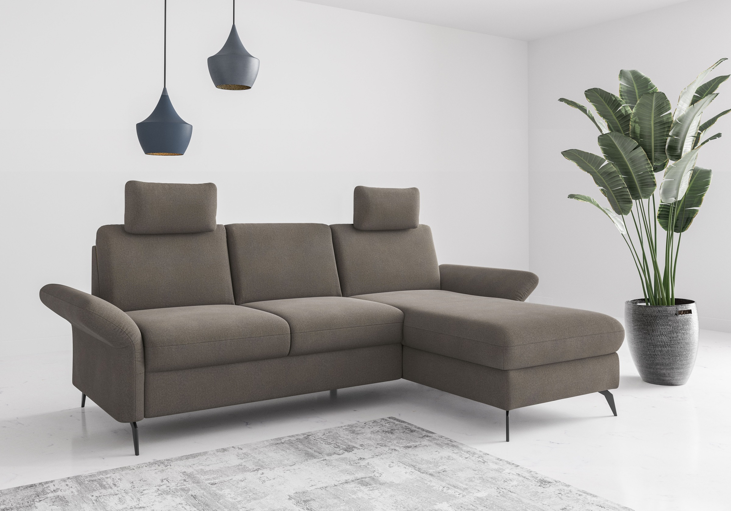 Home affaire Ecksofa "Rochelle", wahlweise mit Bettfunktion, Bettkasten und günstig online kaufen