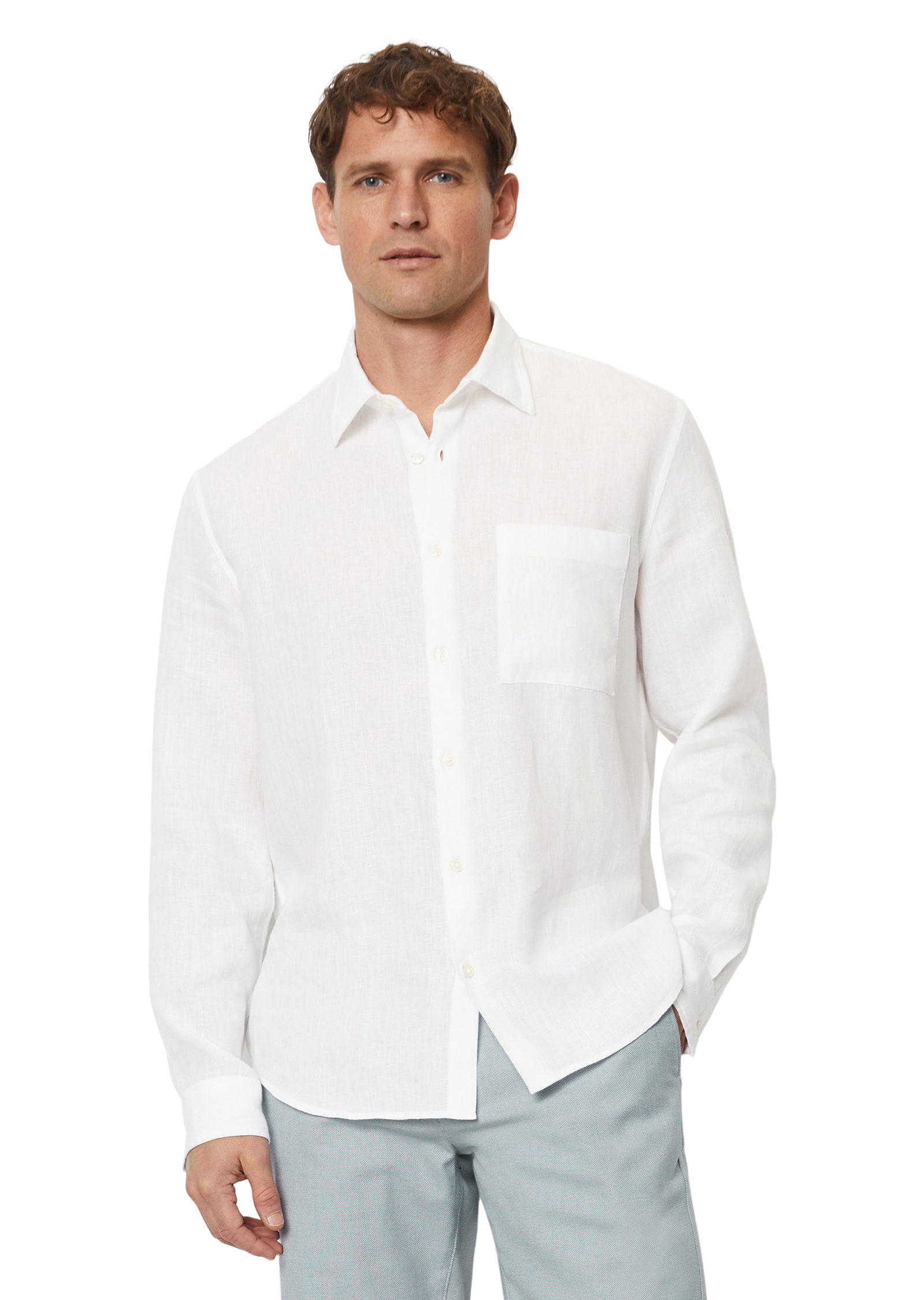 Marc O'Polo Leinenhemd, im klassisch cleanen Look