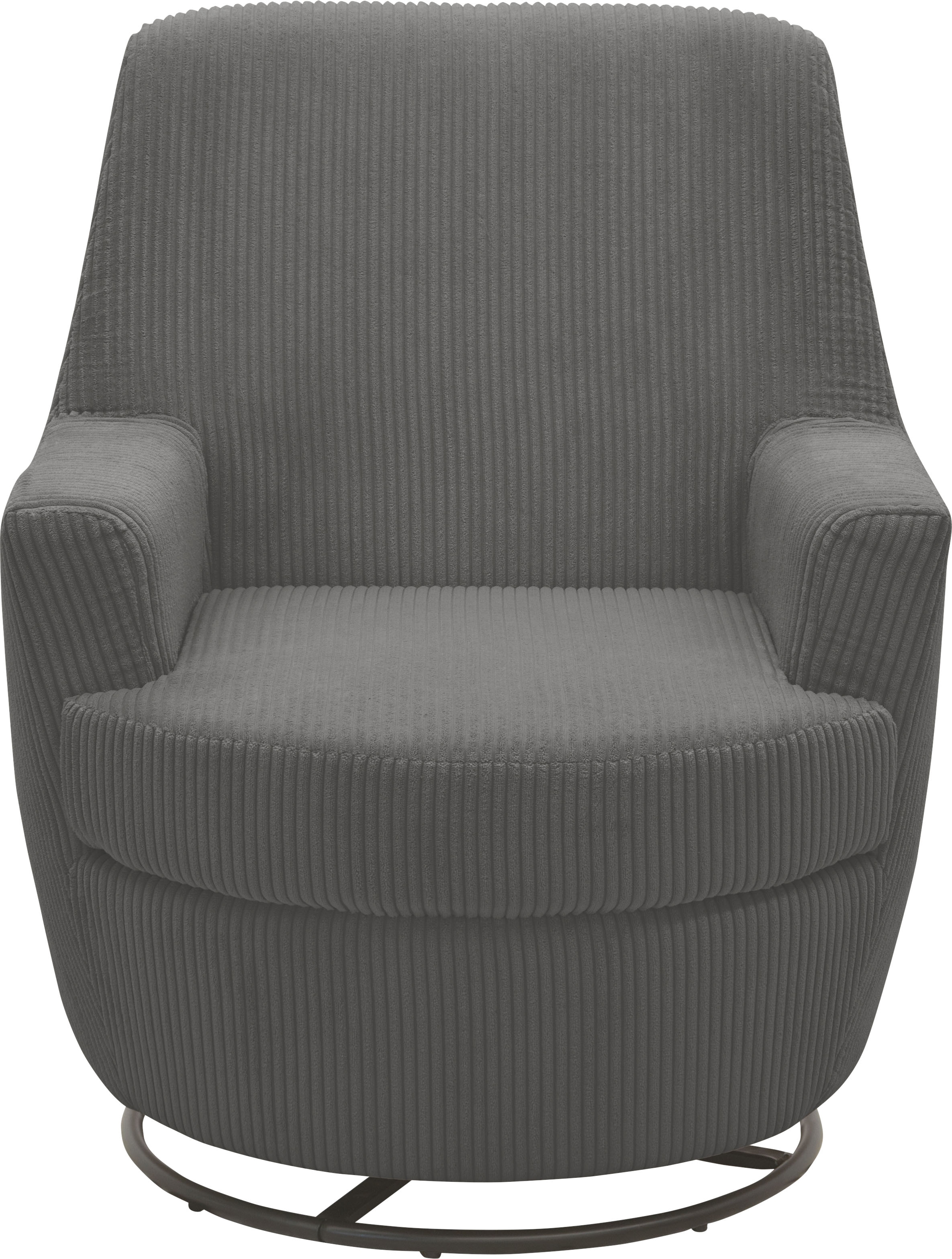 INOSIGN Drehsessel »HETTY, Drehsessel mit Wippfunktion, Lese-Sessel in Cord und Microfaser«, (1 St.), mit Federkern, auch im Set mit passendem Hocker