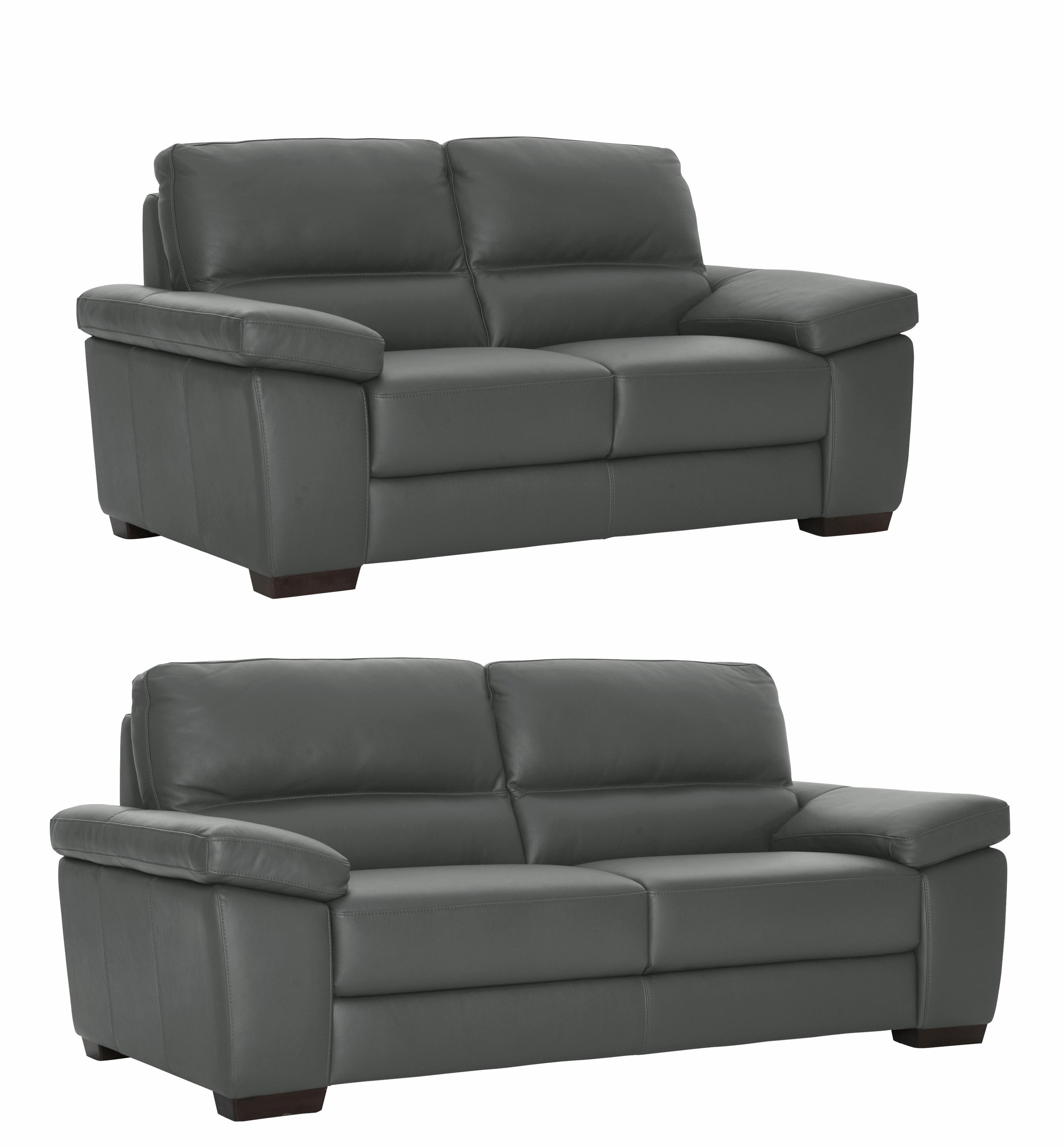 CALIA ITALIA Polstergarnitur »Gaia, hochwertige Garnitur aus 2-Sitzer und 3-Sitzer, edles Design«, (Set, 2 tlg.), Ledergarnitur, in zwei hochwertigen Lederqualitäten