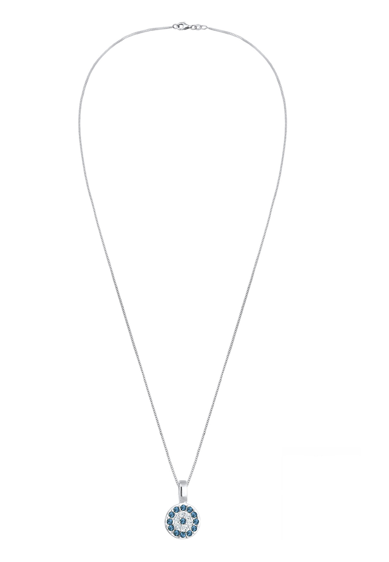 Elli Collierkettchen »Evil Eye Basic 925 Silber, mit Kristallen von Swarovski®«