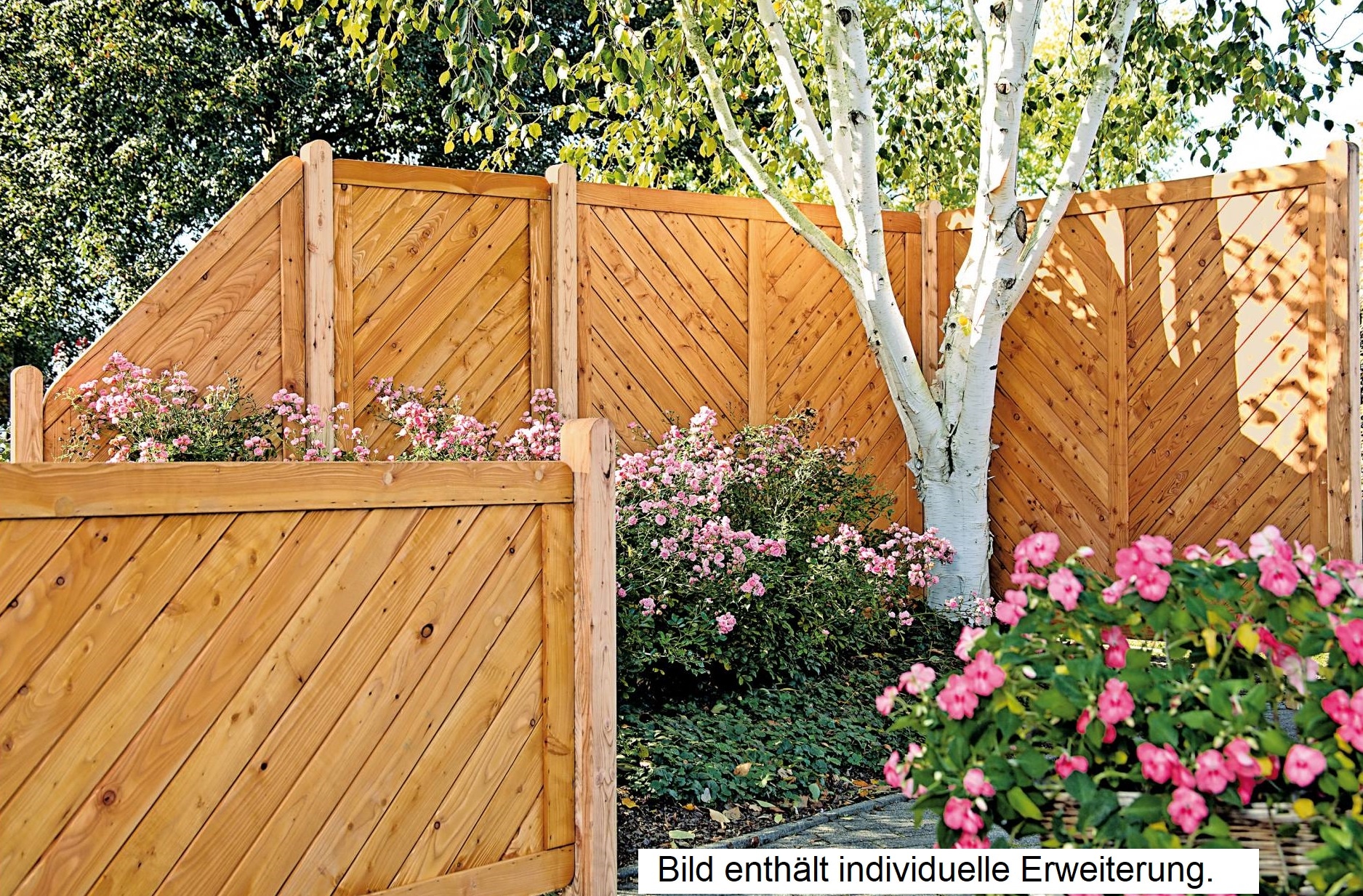 Tetzner & Jentzsch Dichtzaun »Springfield 1« 4 Elemente, LxH: 585x180 cm