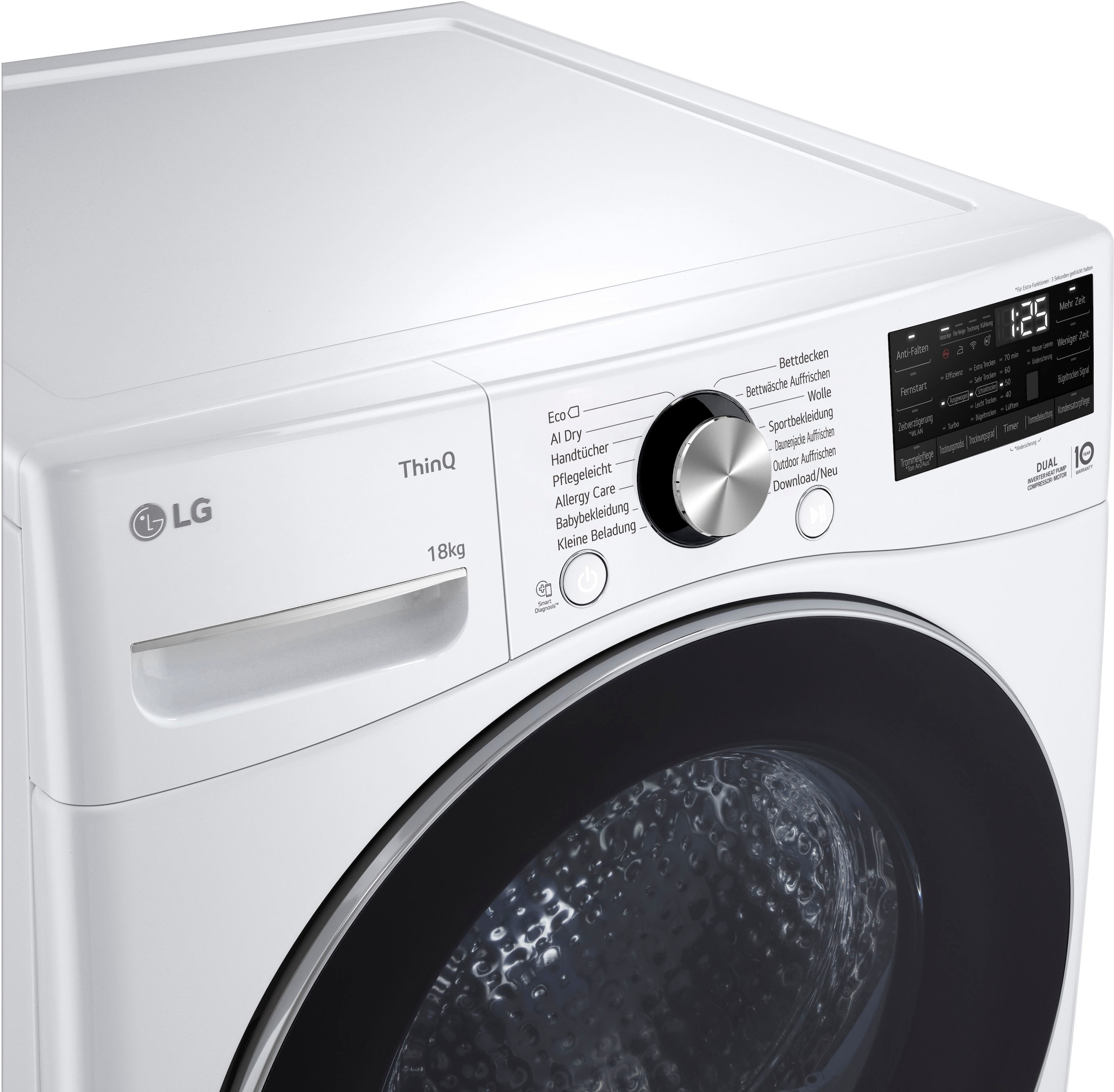 LG Wärmepumpentrockner »RT18VT«, 18 kg, Allergy Care