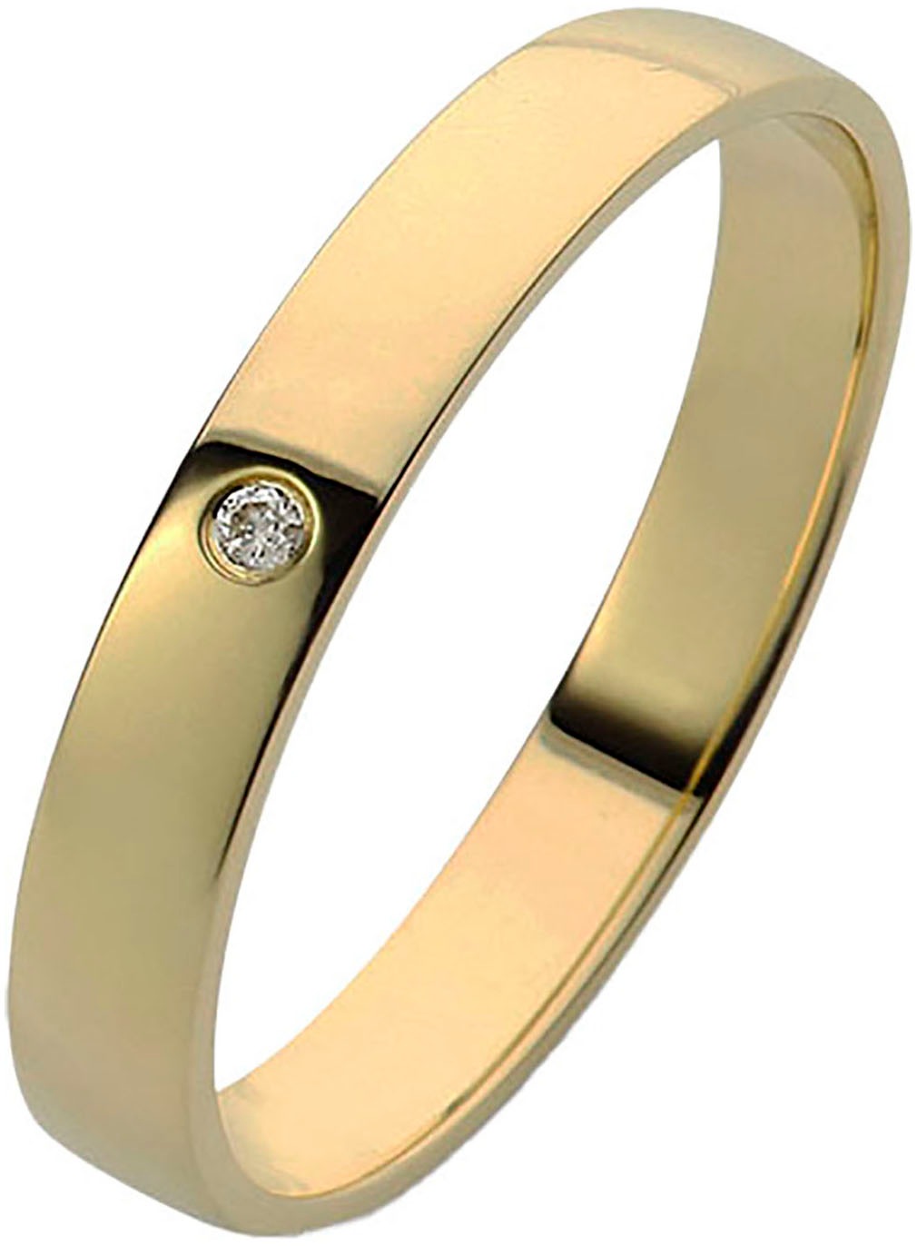 Firetti Trauring »Schmuck Geschenk Gold 375 Hochzeit Ehering "LIEBE"«, Made in Germany - wahlweise mit oder ohne Brillant