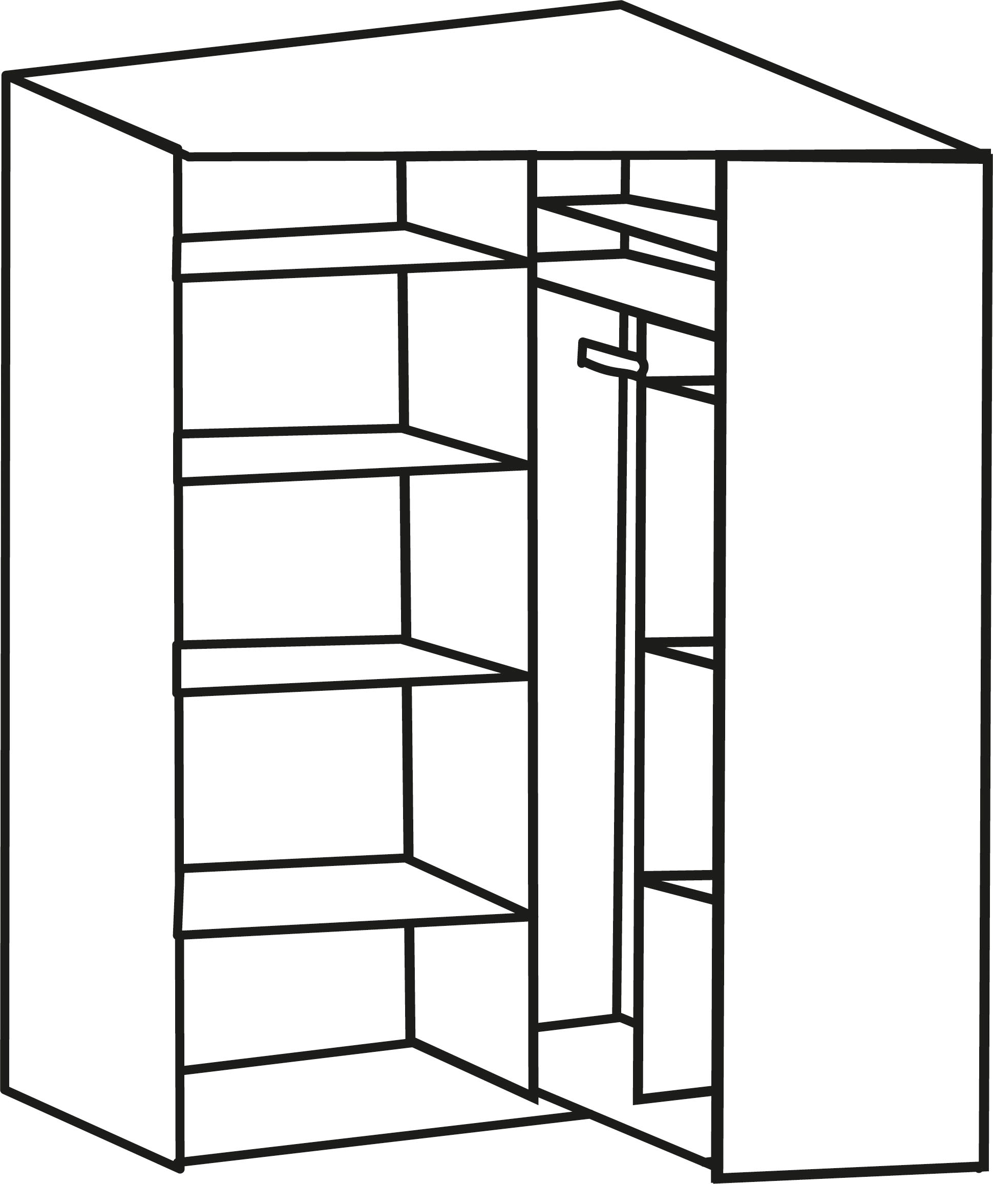 Wimex Eckkleiderschrank »New York«, 208 oder 236cm hoch auf Rechnung kaufen