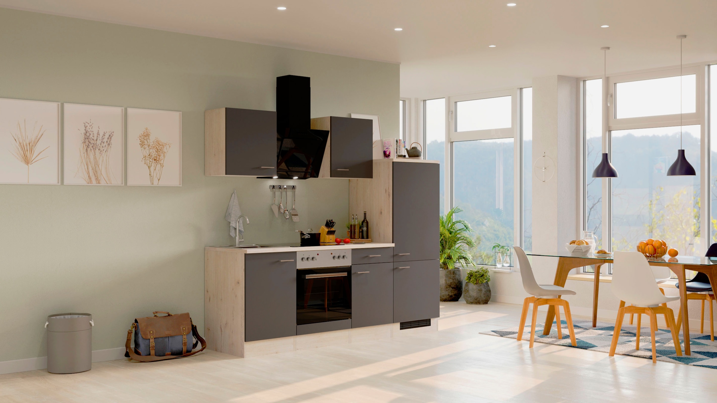Flex-Well Küche »Morena«, cm, vielen E-Geräten, erhältlich Farbvarianten Breite in kaufen mit 220