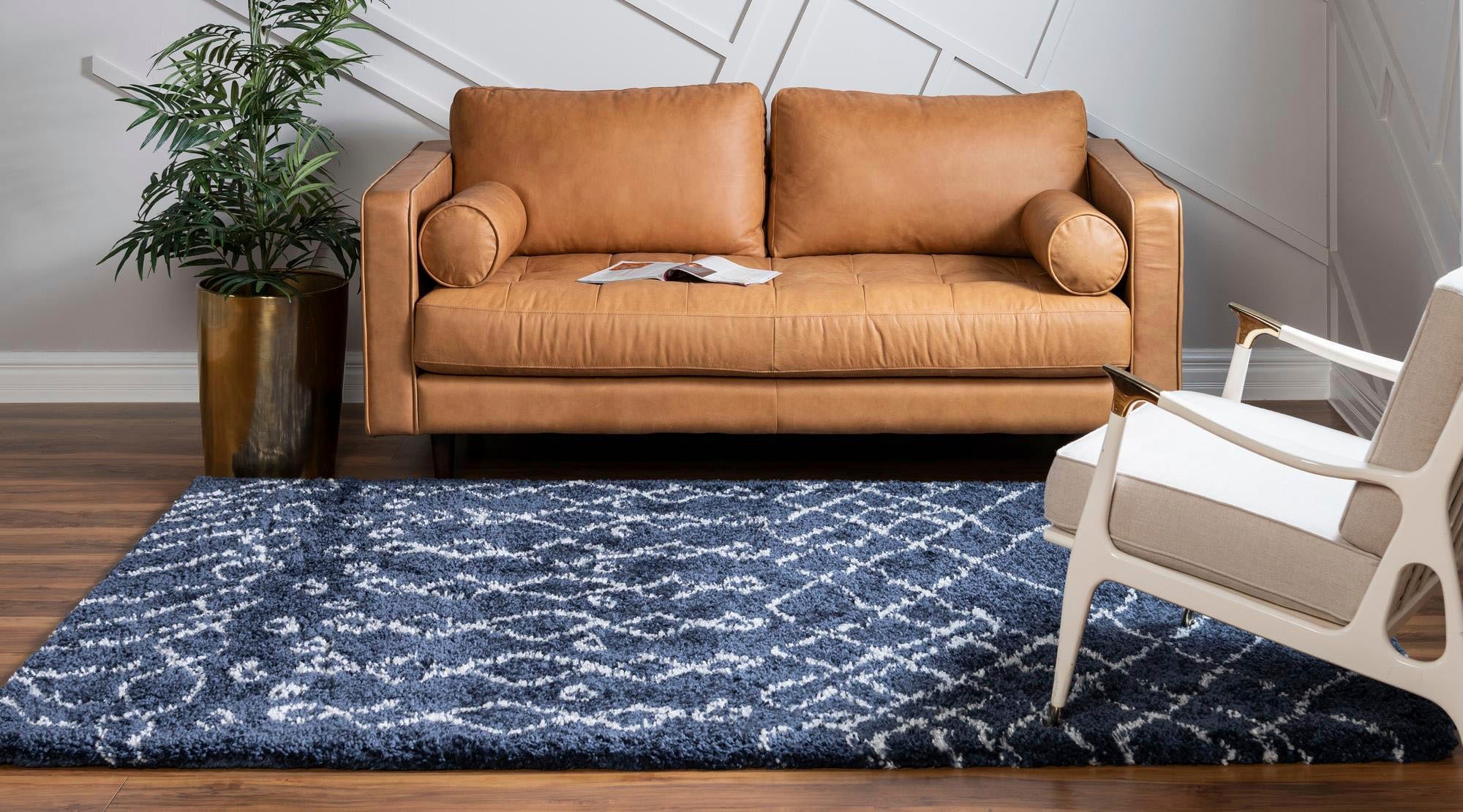 Myflair Möbel & Accessoires Hochflor-Teppich »Temara Shag Lagerräumung«, rechteckig, 51 mm Höhe, gewebt, Scandi Design, ideal im Wohnzimmer & Schlafzimmer