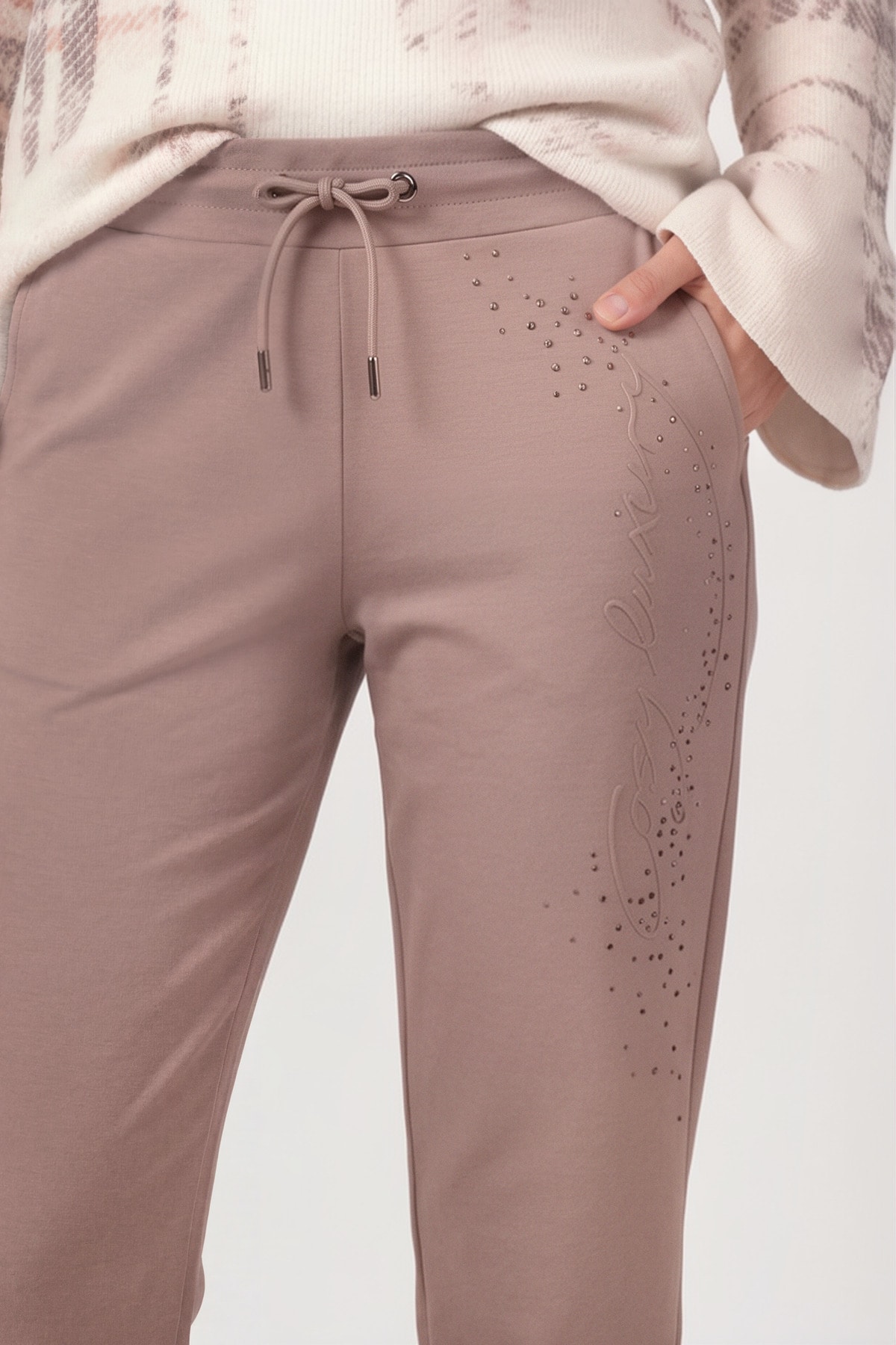 Monari Sweathose »Hose Sweat«  Regular fit mit Strassdetails