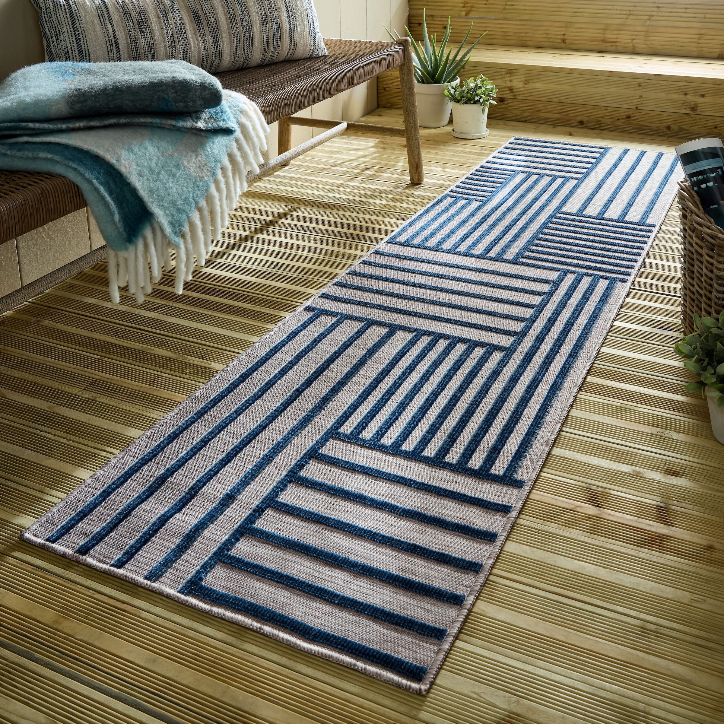 FLAIR RUGS Teppich »Vigo Blocks«, rechteckig, 4 mm Höhe, Vigo Blocks Indoor günstig online kaufen