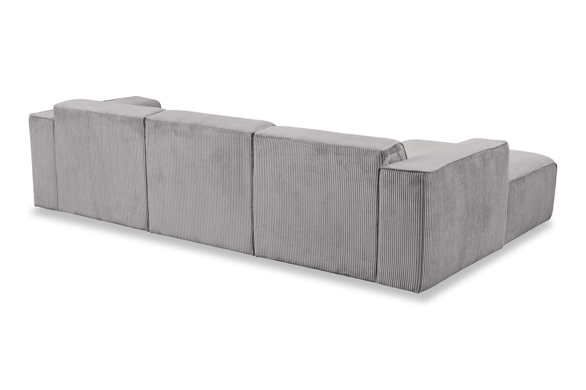 andas Ecksofa »Noord«, L-Form, mit Kedernaht, Breite 281 cm, Cord, Struktur, Webstoff