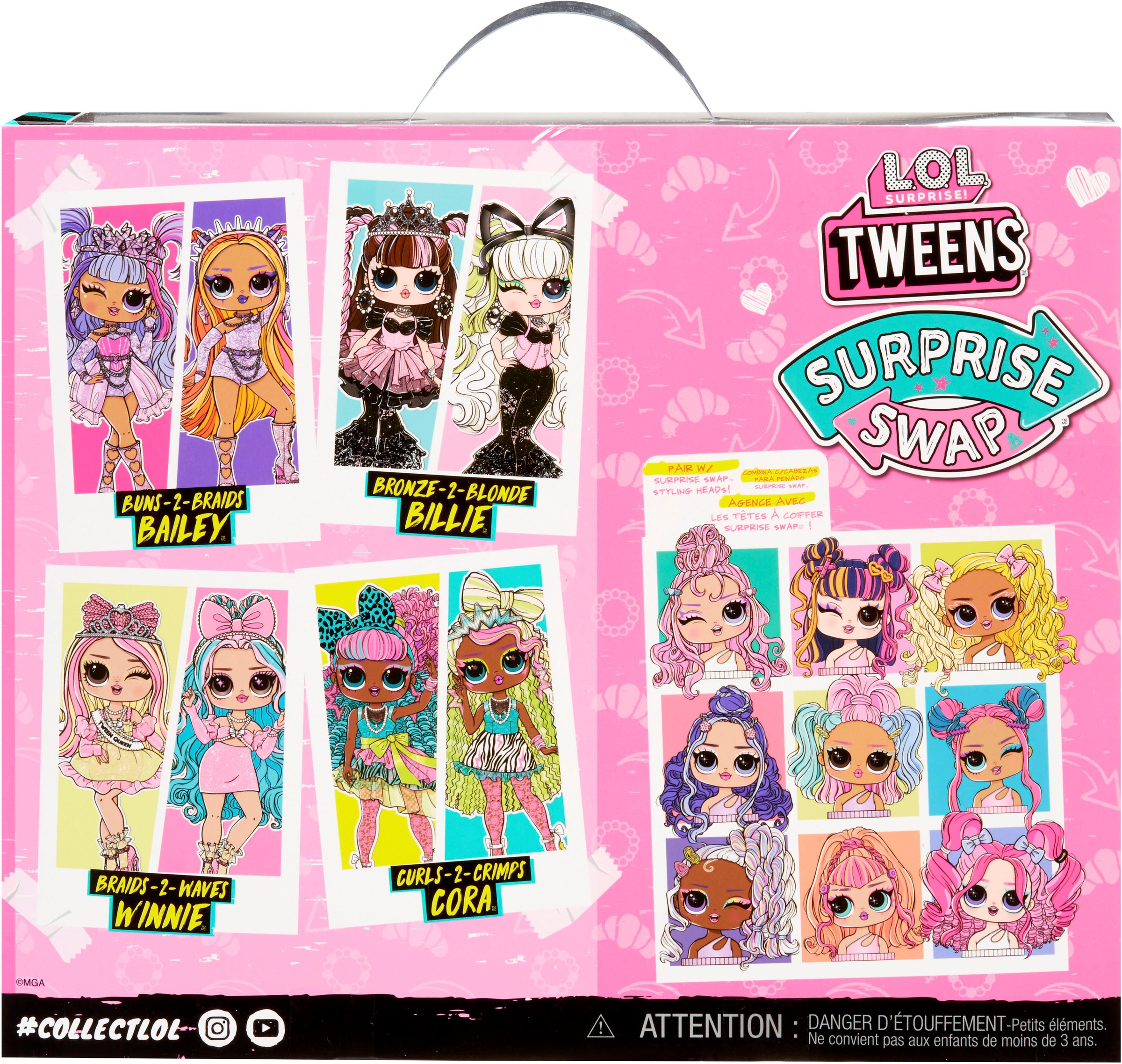 L.O.L. SURPRISE! Anziehpuppe »L.O.L. Surprise Tweens Surprise Swap - Bronze-2-Blonde Billie«, mit zusätzlichem Kopf im anderem Look