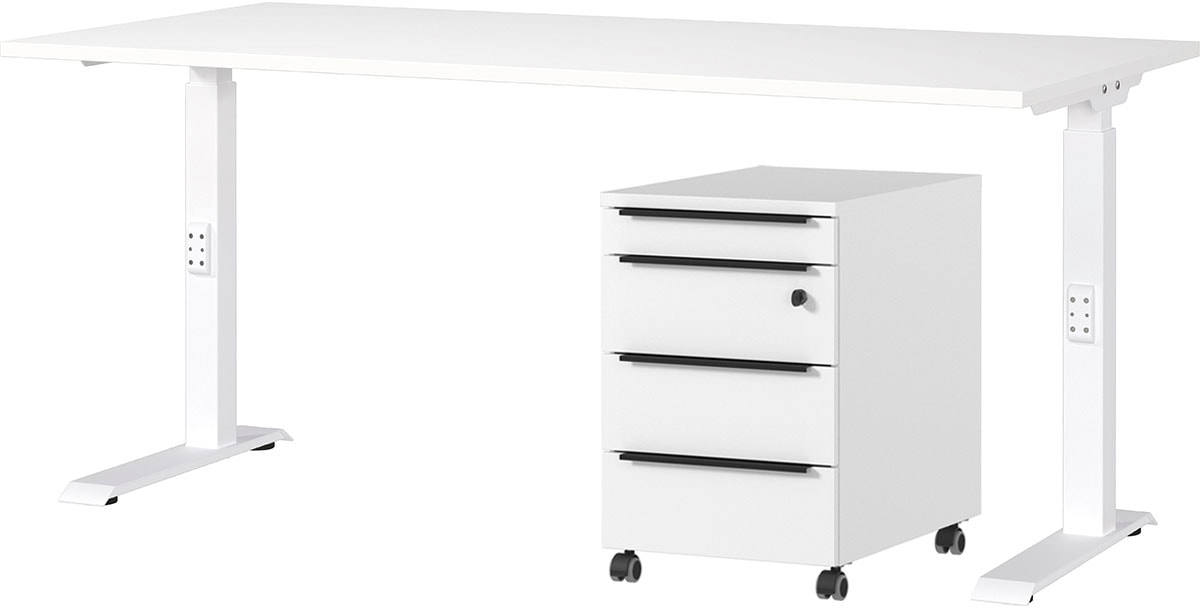 GERMANIA Büromöbel-Set »Mailand« 2 Stk. tlg. inkl. Schreibtisch und Rollcon günstig online kaufen