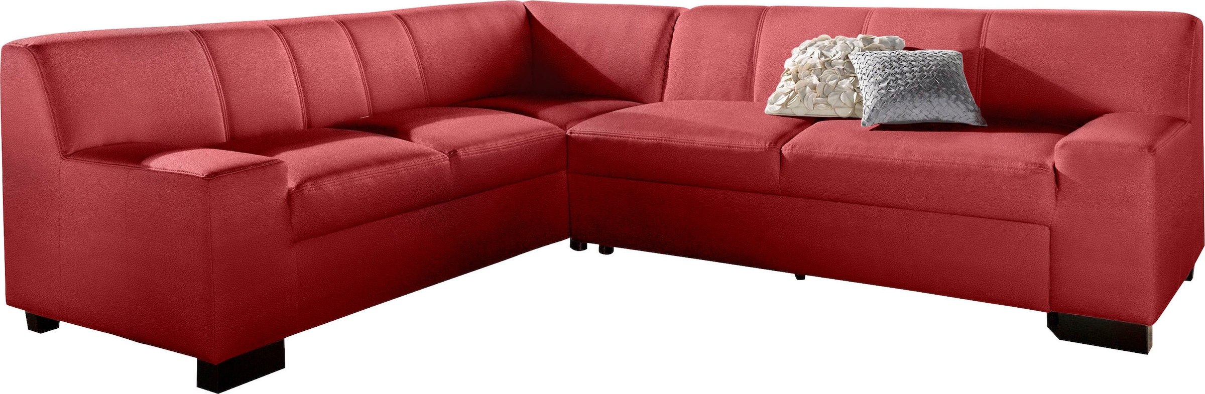 DOMO collection Ecksofa »Norma Top, elegant und modern, flache Armlehnen, L günstig online kaufen