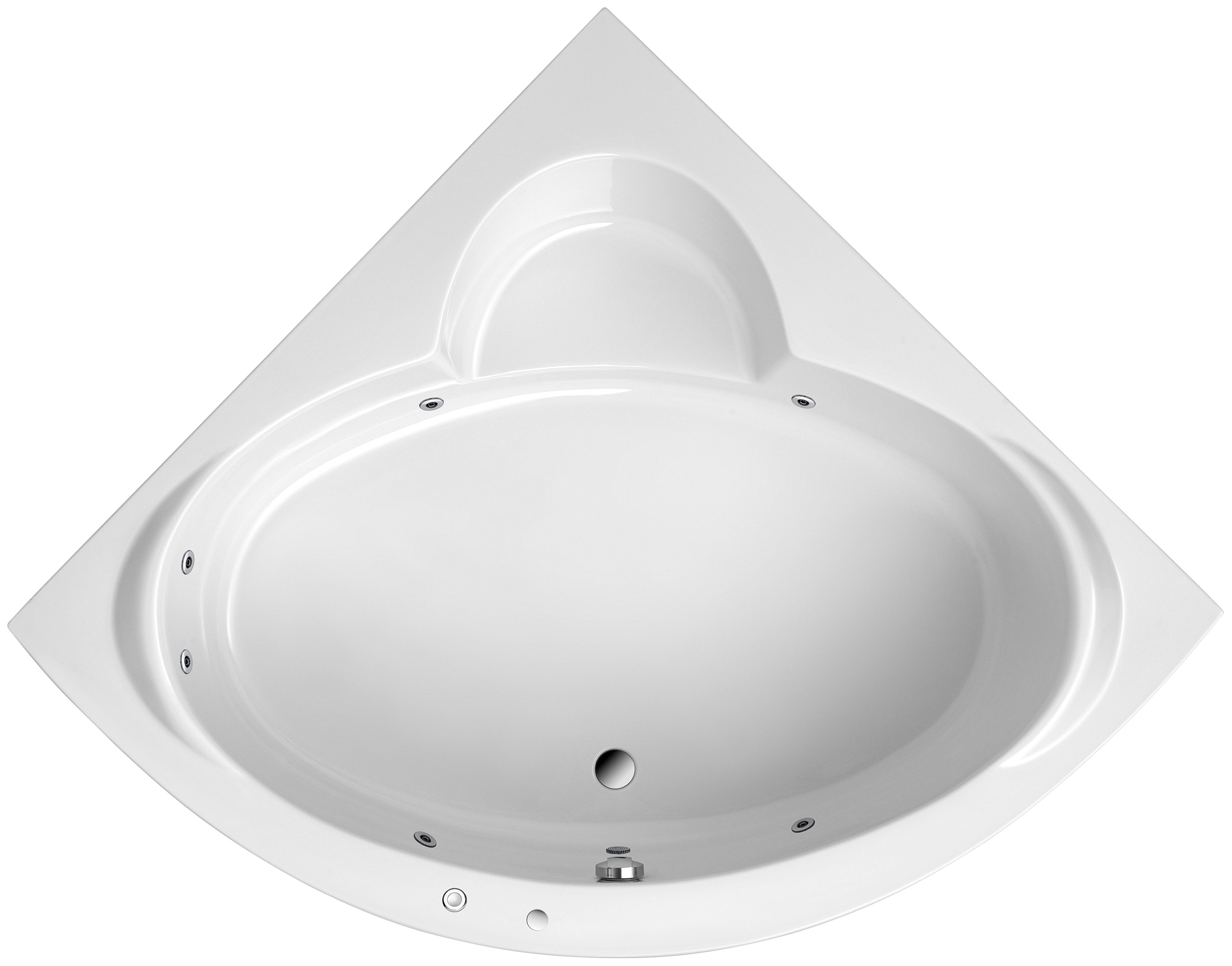 OTTOFOND Whirlpool-Badewanne »Sardinia« Höhe 44 cm Sitzmulde Typ 1, chrom u günstig online kaufen
