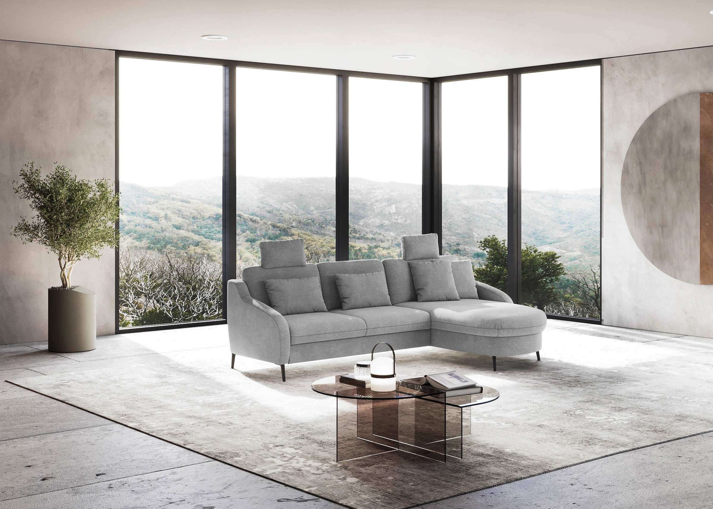 sit&more Ecksofa »Soul L-Form«, wahlweise mit Bettfunktion